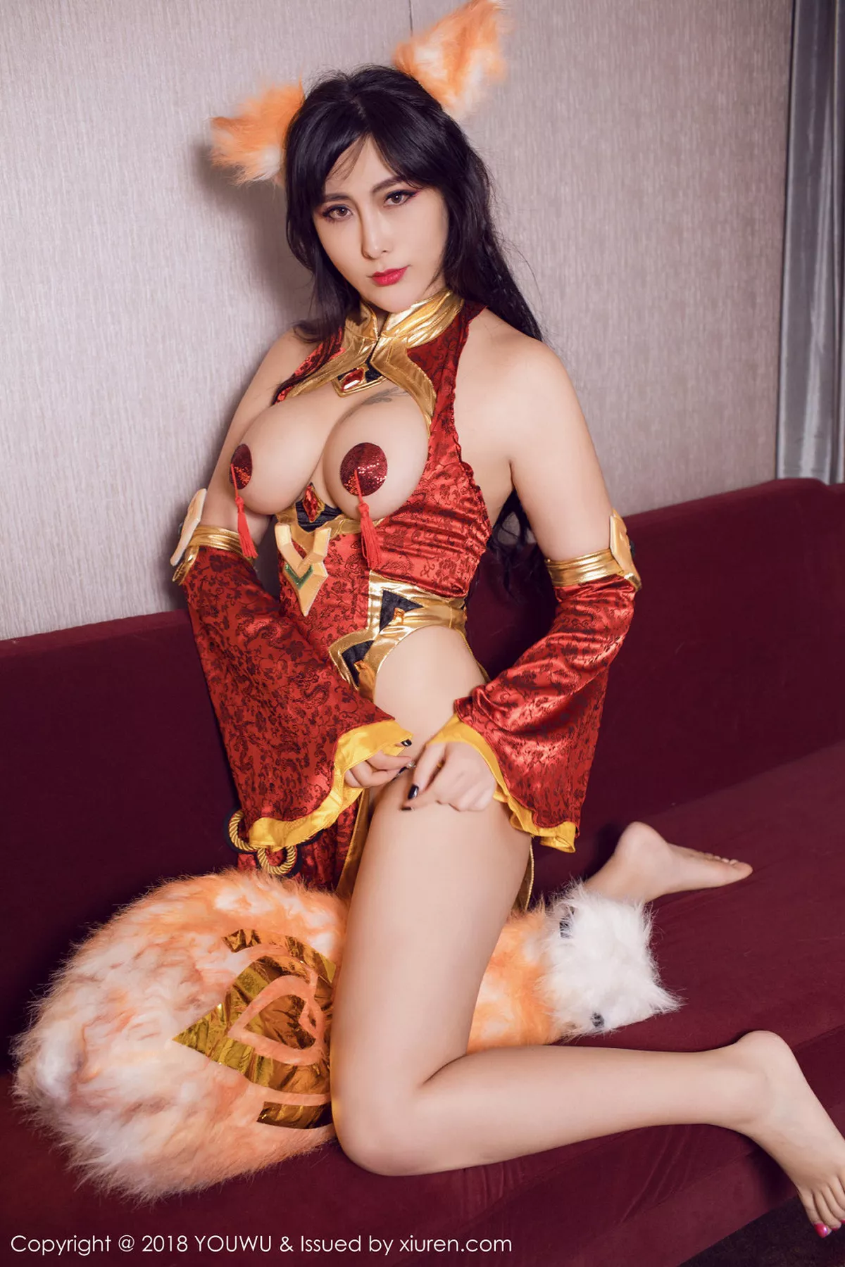 秀人集.com_[YouWu尤物馆]Vol.103_性感尤物FoxYini孟狐狸全裸美体血滴子遮点妖艳诱惑写真40P