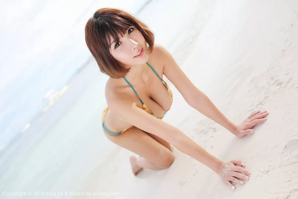 秀人集.com_[MyGirl美媛馆]Vol.308_女神晓茜sunny沙滩边粉色比基尼秀完美身材傲人豪乳诱惑写真44P