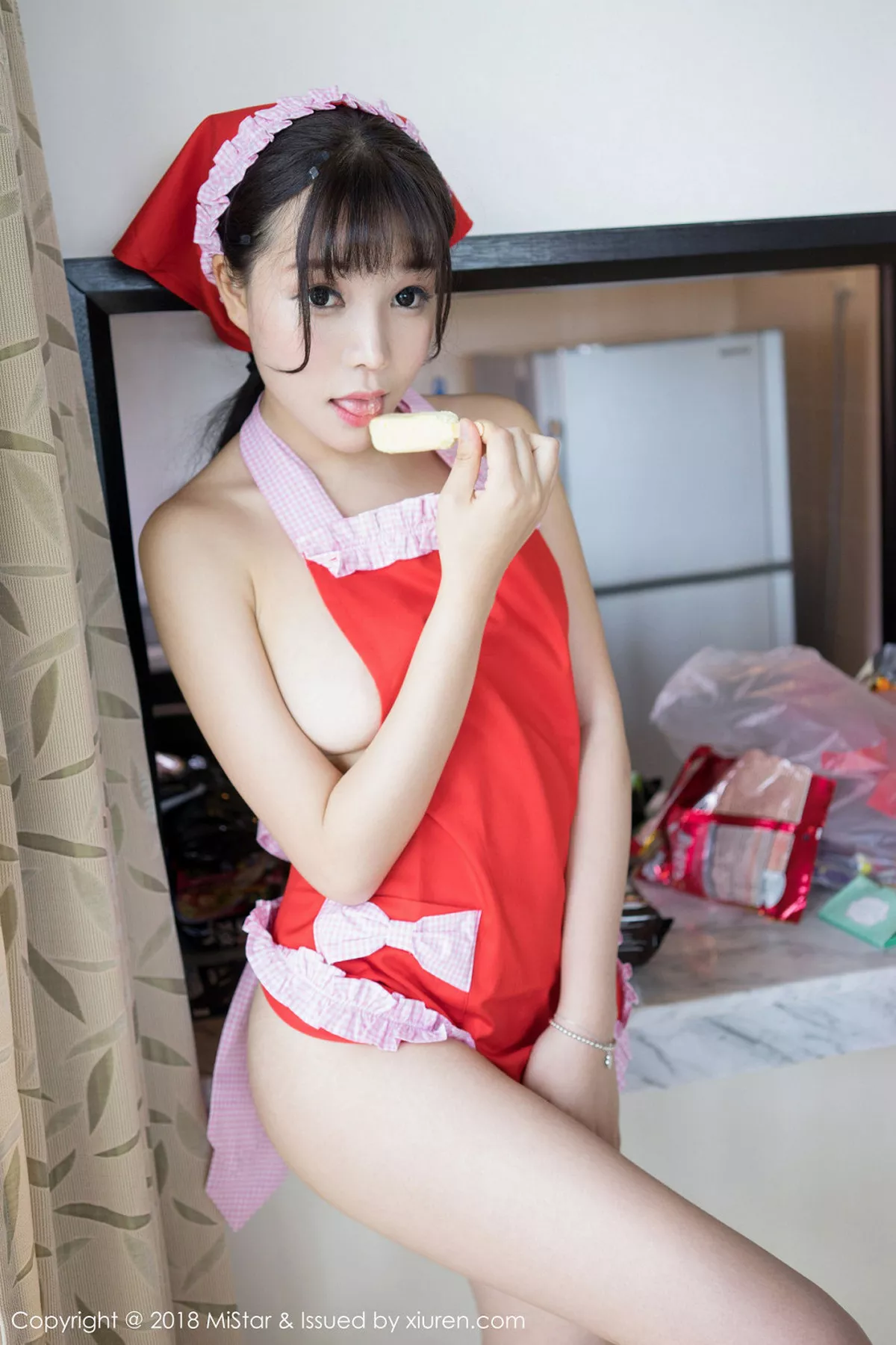 秀人集.com_[MiStar魅妍社]Vol.236_女神芝芝Booty沙巴旅拍私房女仆装露豪乳翘臀极致诱惑写真40P