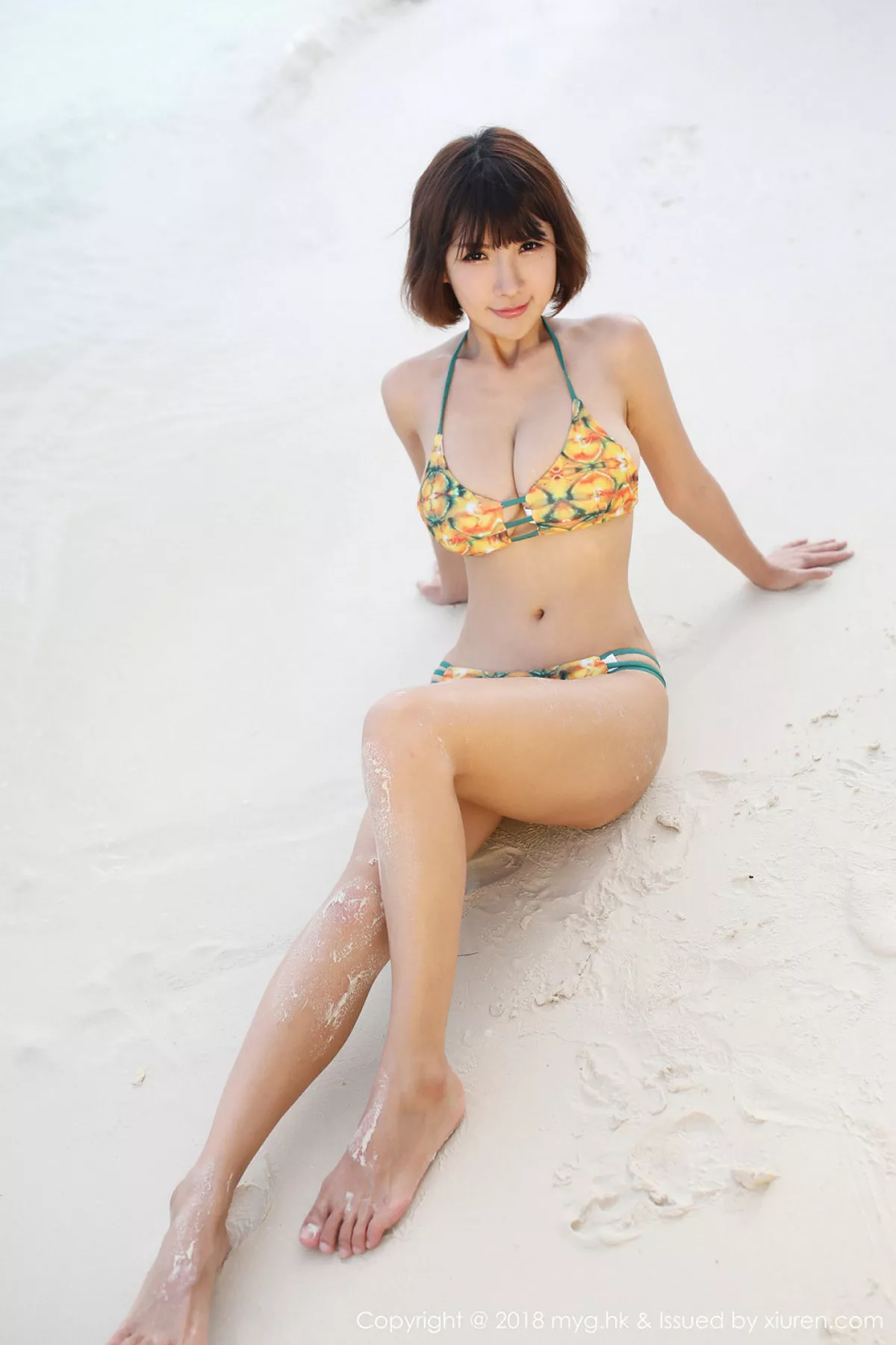 秀人集.com_[MyGirl美媛馆]Vol.308_女神晓茜sunny沙滩边粉色比基尼秀完美身材傲人豪乳诱惑写真44P