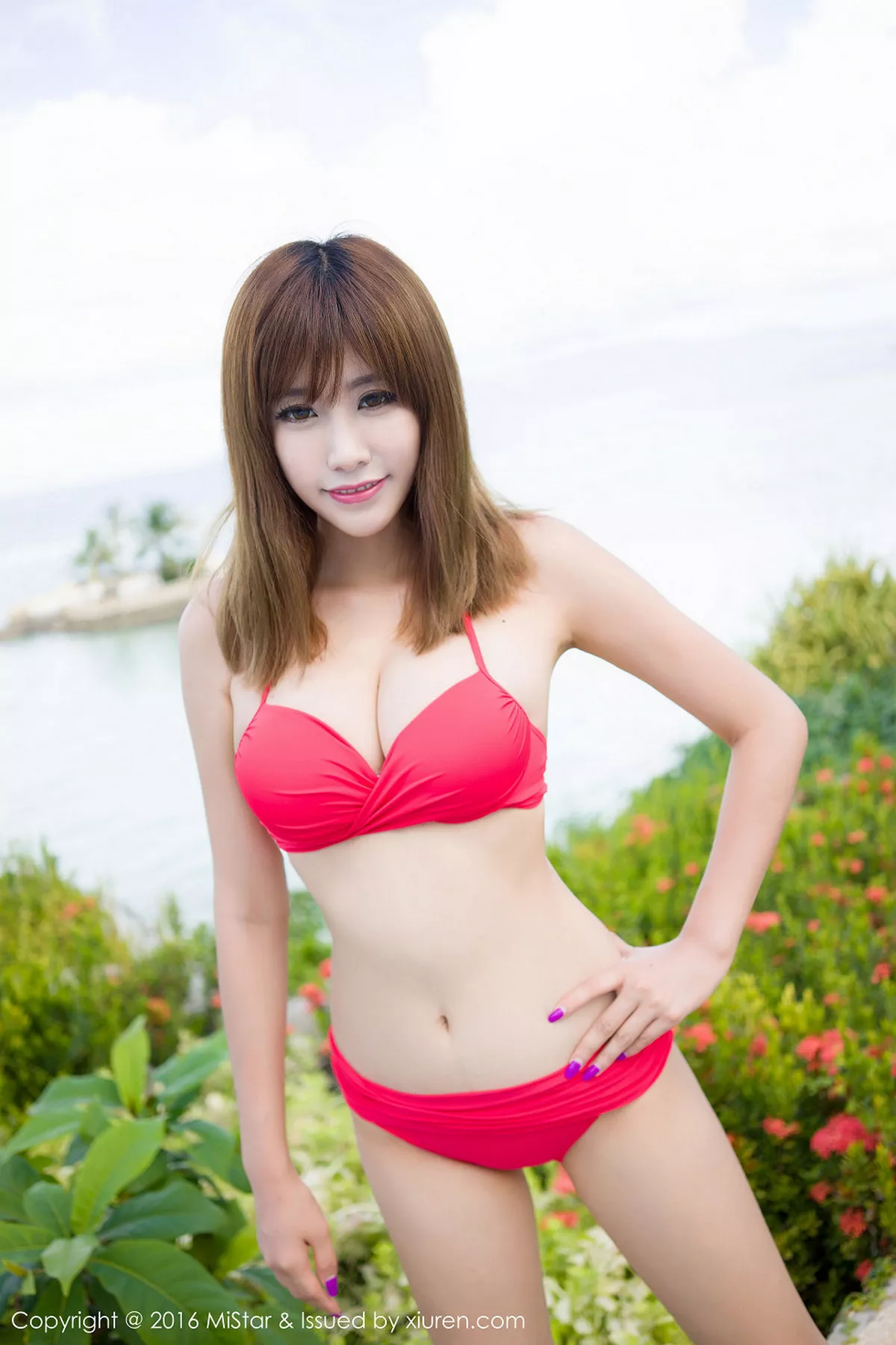 秀人集.com_[MiStar魅妍社]Vol.068_嫩模程小烦不烦薄荷岛旅拍红色比基尼完美曲线写真60P