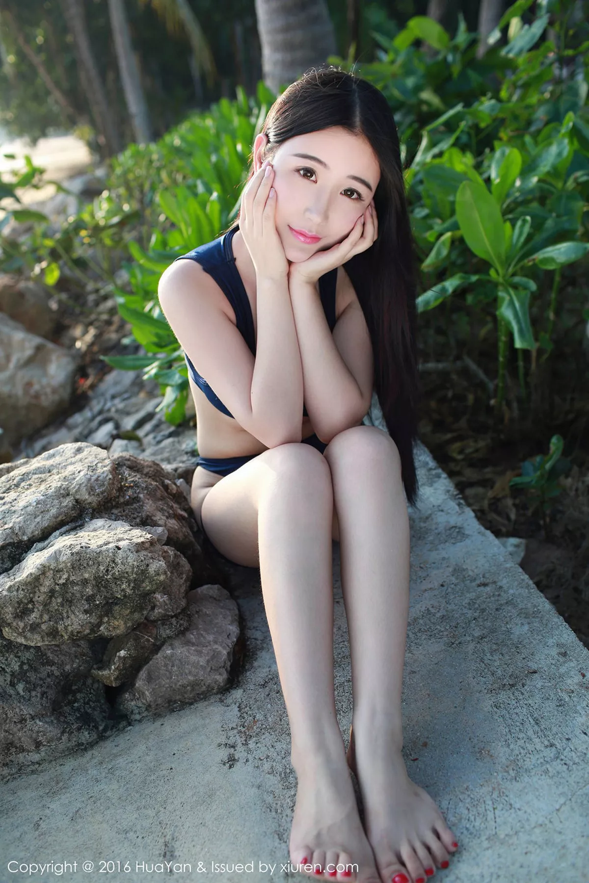 秀人集.com_[HuaYan花の颜]Vol.005_嫩模谢芷馨Sindy泰国旅拍白色丁字裤撩人姿势诱惑写真55P