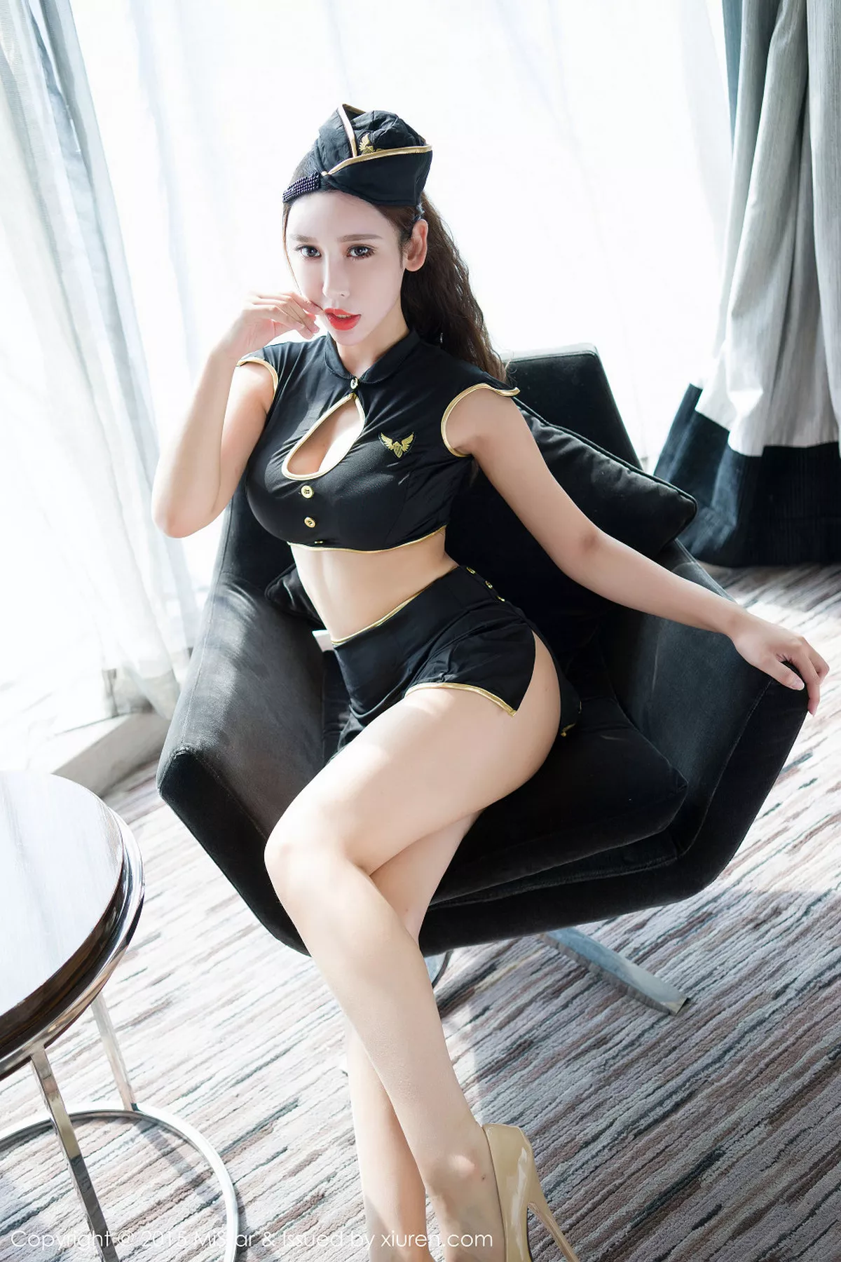 秀人集.com_[MiStar魅妍社]Vol.053_嫩模杨诺依系列情趣内衣豪乳美臀加制服诱惑写真34P