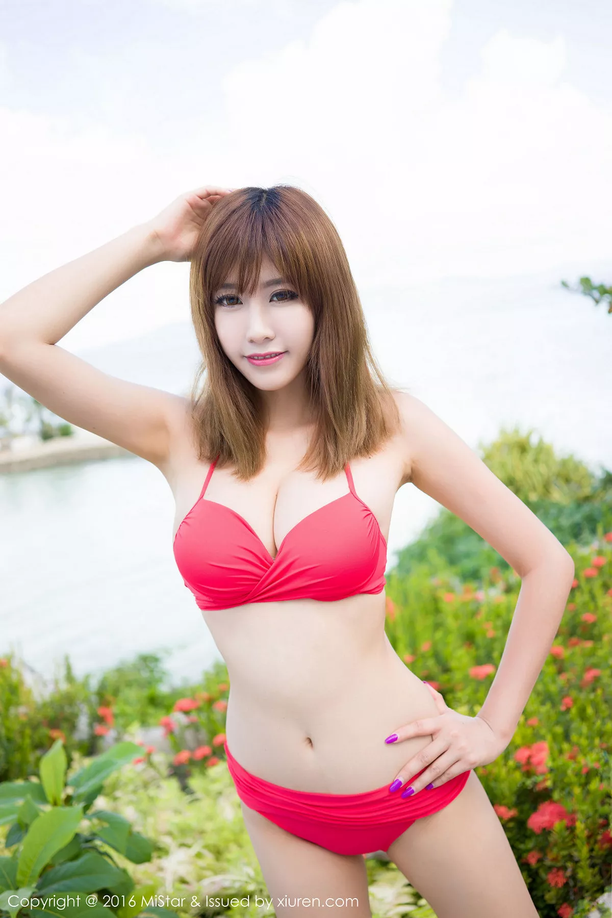秀人集.com_[MiStar魅妍社]Vol.068_嫩模程小烦不烦薄荷岛旅拍红色比基尼完美曲线写真60P