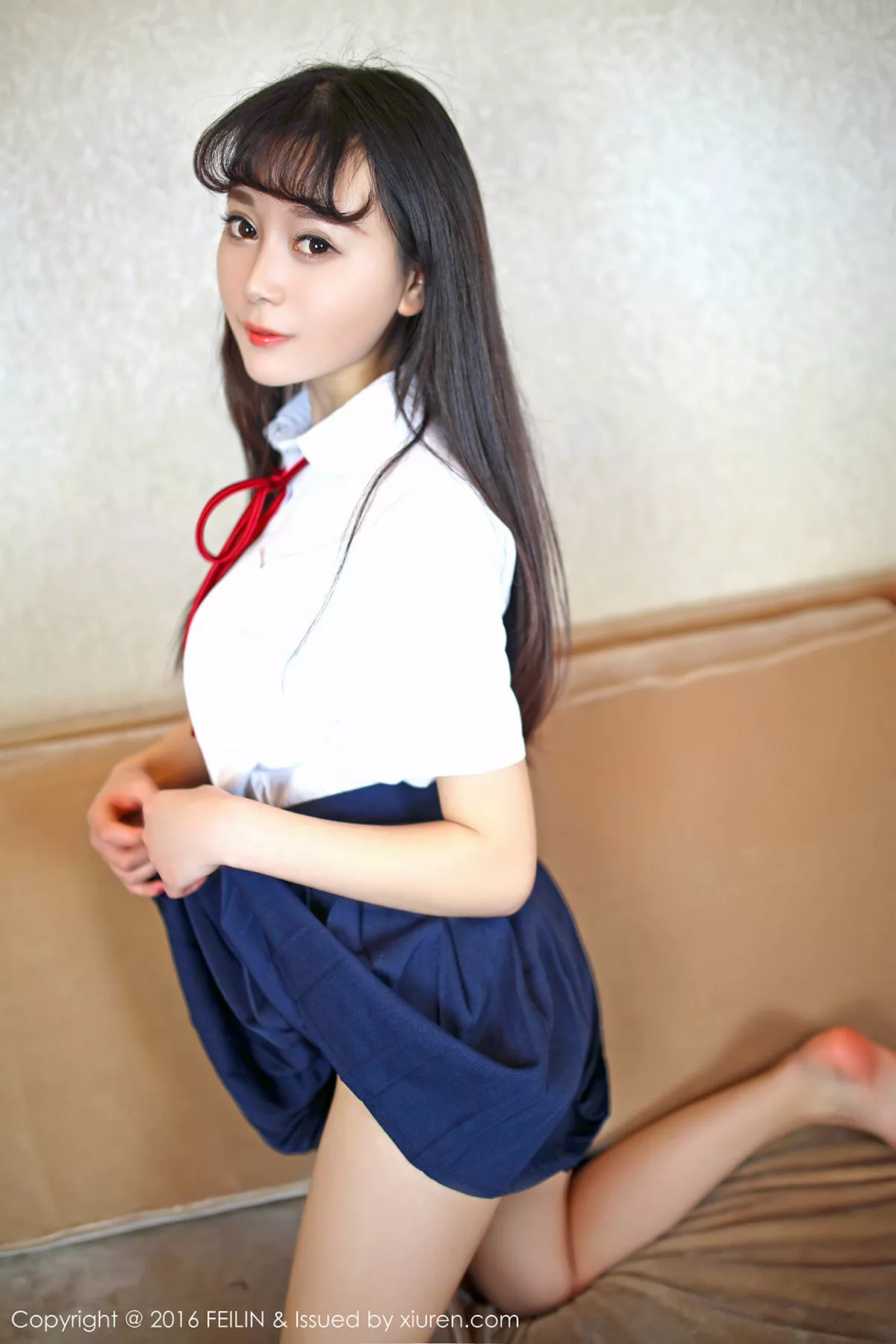 秀人集.com_[FeiLin嗲囡囡]Vol.031_嫩模赵小米Kitty脱内衣秀豪乳粉红丁字裤诱惑写真57P