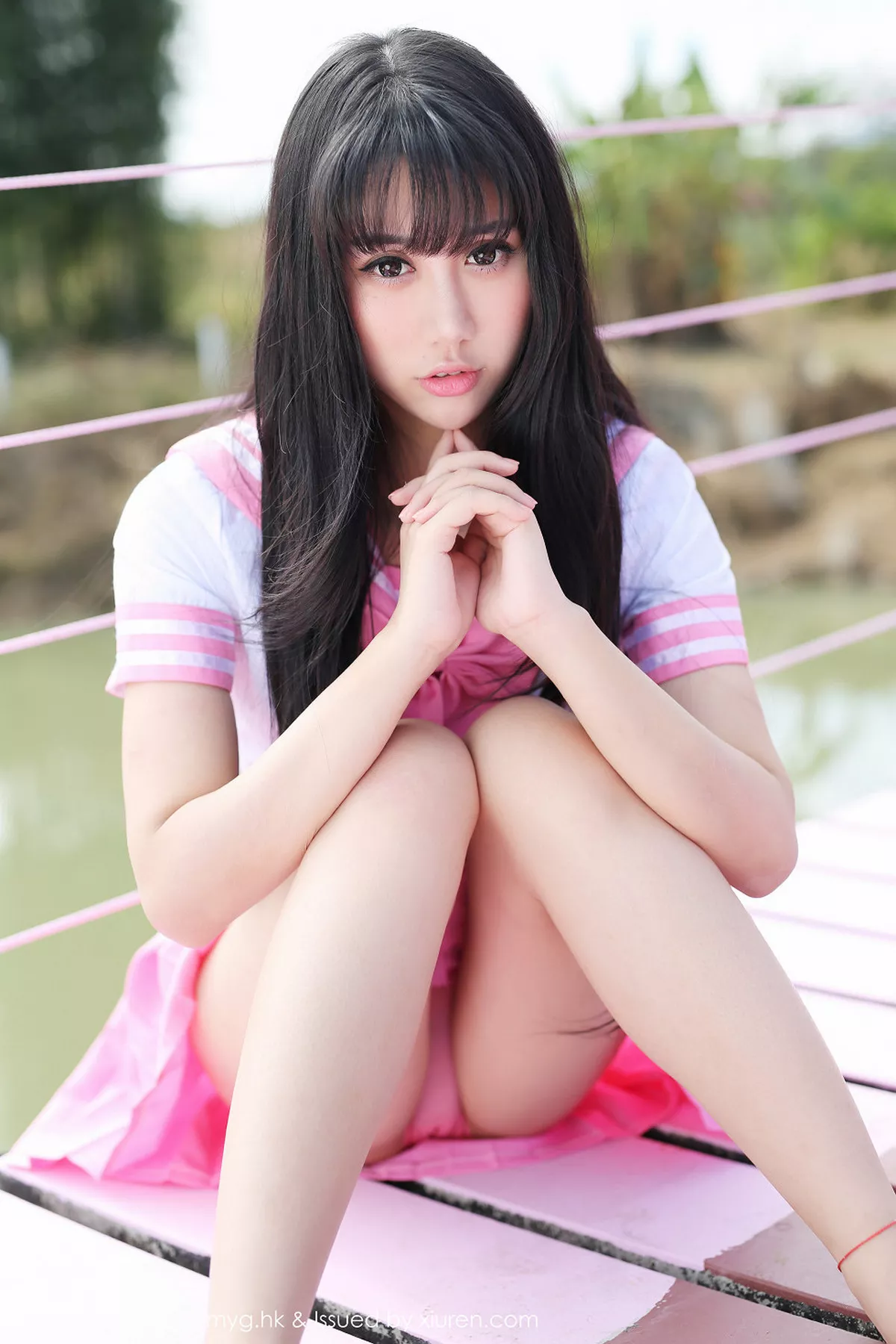 秀人集.com_[MyGirl美媛馆]Vol.099_嫩模杨晓青儿泰国旅拍白色吊带蕾丝袜诱惑翘臀写真61P