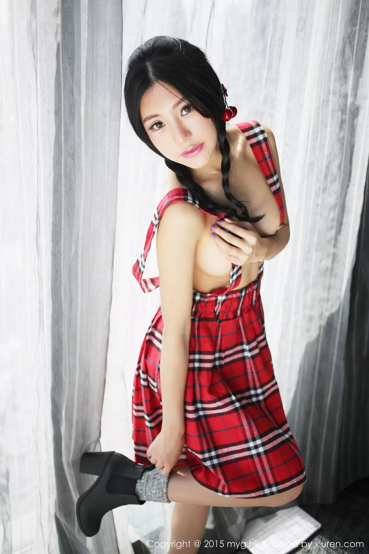 秀人集.com_[MyGirl美媛馆]Vol.091_嫩模绮里嘉ula泰国旅拍性感红色比基尼完美身材写真54P