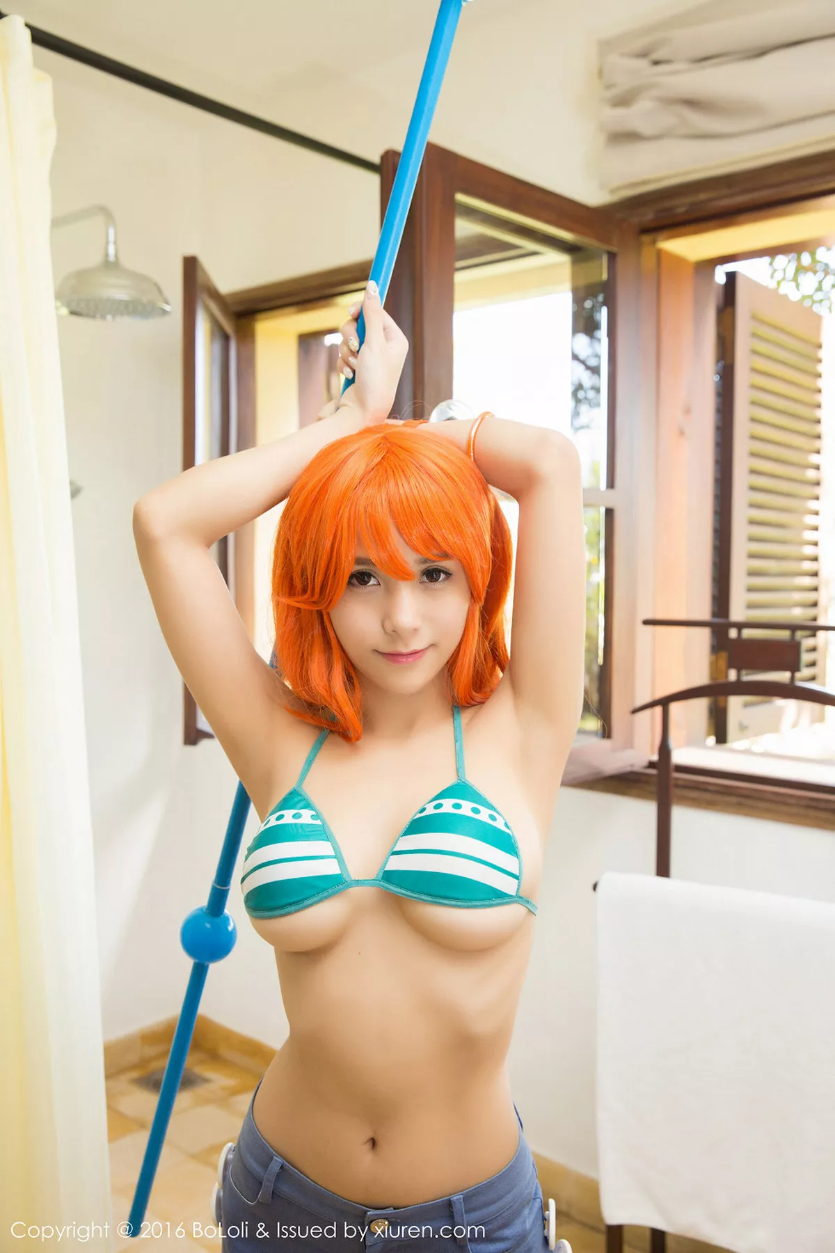 秀人集.com_[BoLoli波萝社]Vol.090_嫩模夏美酱越南旅拍海贼王娜美COS性感内衣美胸写真30P