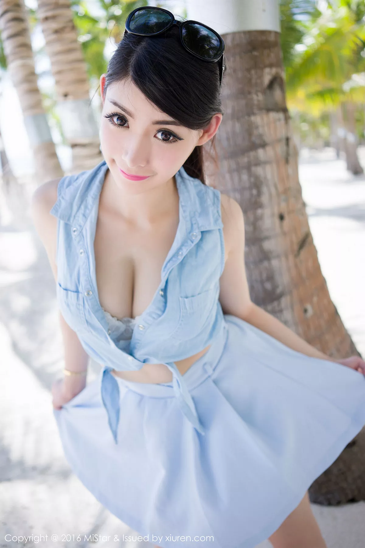 秀人集.com_[MiStar魅妍社]Vol.071_嫩模Mara酱薄荷岛旅拍高腰学生制服露半球诱惑写真60P