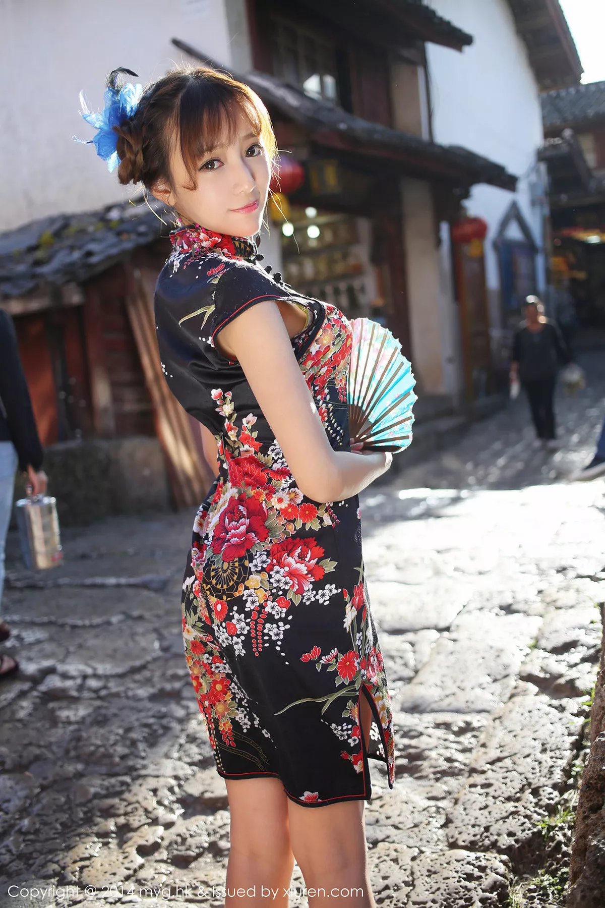 秀人集.com_[MyGirl美媛馆]Vol.080_嫩模王馨瑶yanni花色旗袍迷人风情靓丽性感写真56P