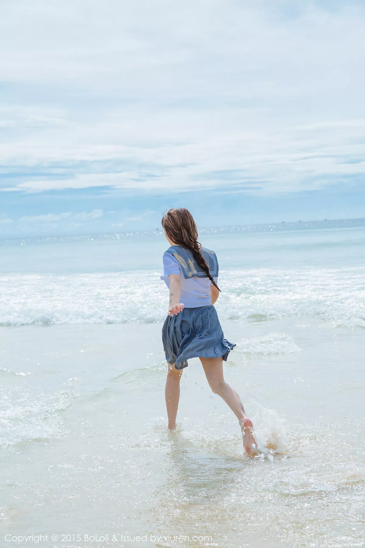 秀人集.com_[BoLoli波萝社]Vol.077_嫩模夏美酱普吉岛旅拍海边学生制服湿身诱惑写真46P