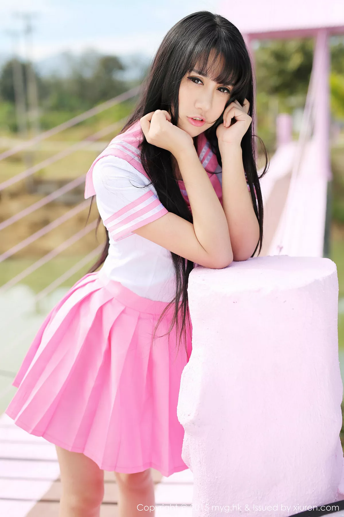 秀人集.com_[MyGirl美媛馆]Vol.099_嫩模杨晓青儿泰国旅拍白色吊带蕾丝袜诱惑翘臀写真61P