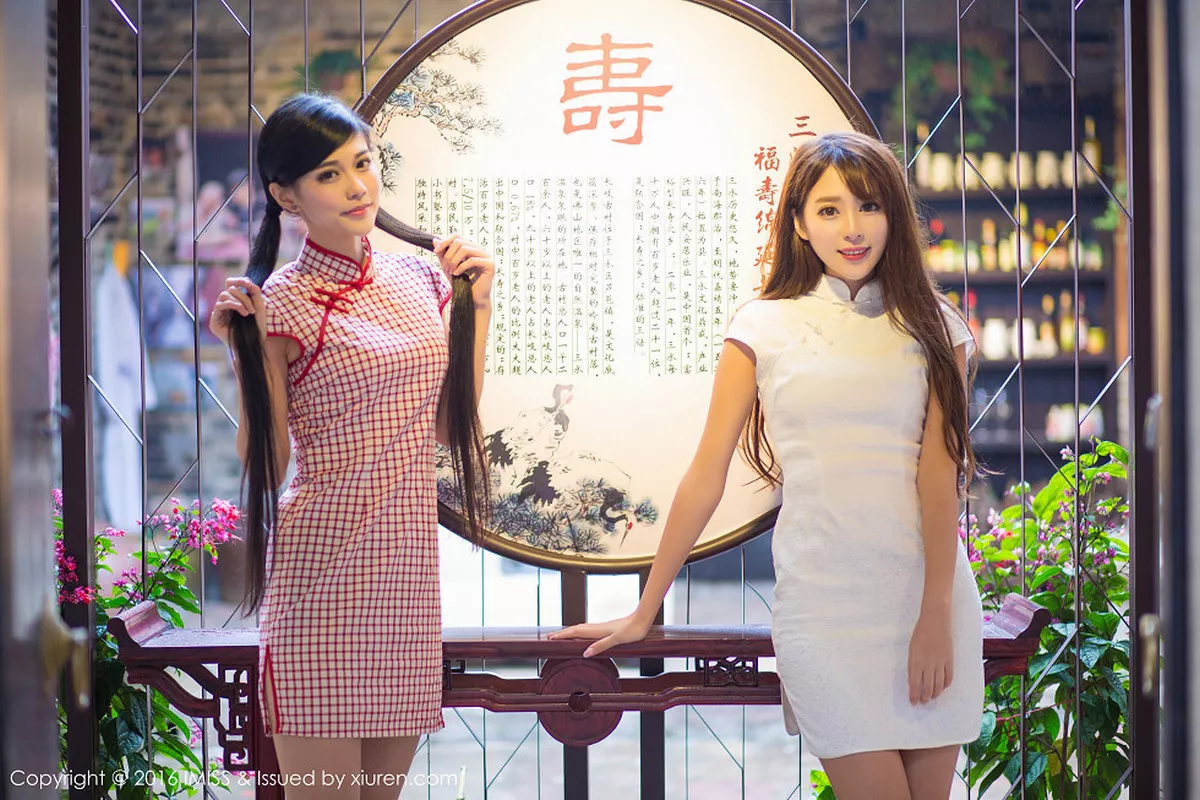 秀人集.com_[IMISS爱蜜社]Vol.070_嫩模王曼妮&谭小雅古典旗袍风完美身材性感迷人写真60P