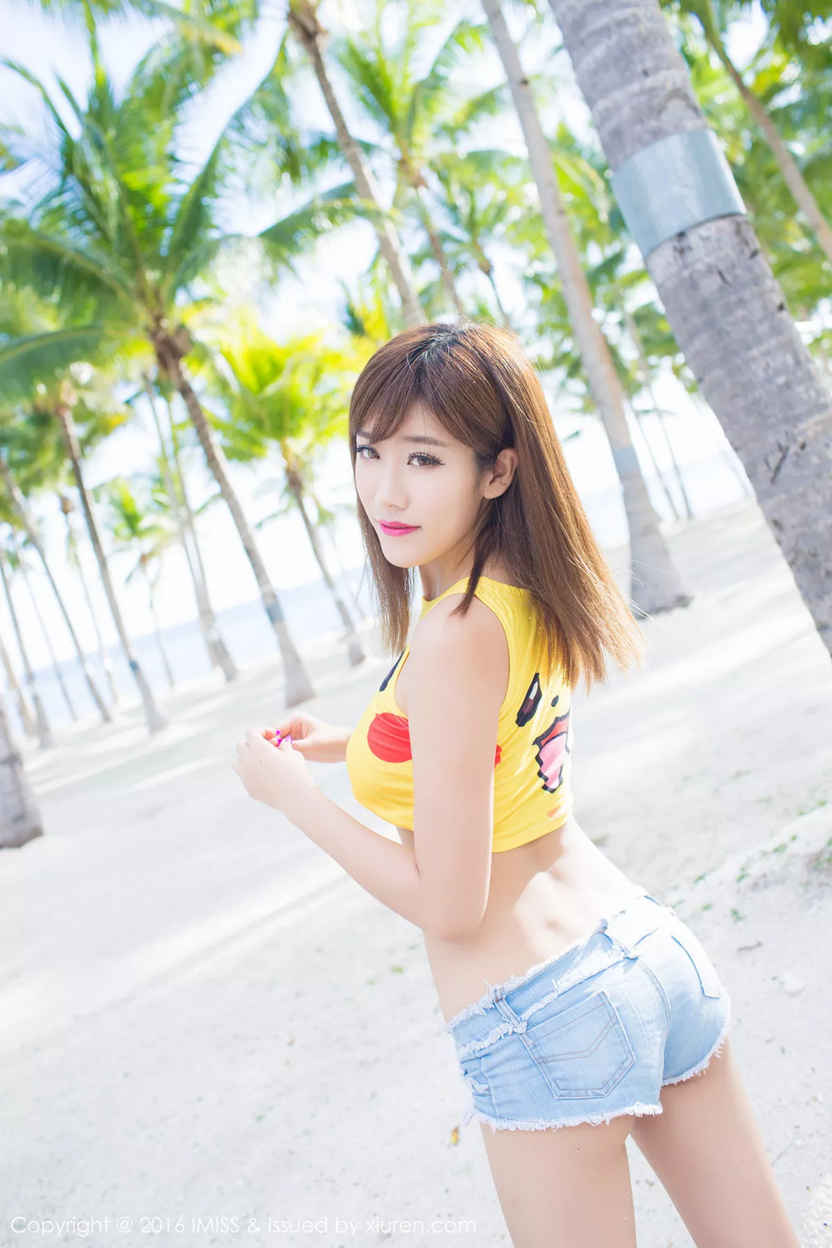 秀人集.com_[IMISS爱蜜社]Vol.057_嫩模程小烦不烦薄荷岛旅拍性感黑色比基尼诱惑写真55P