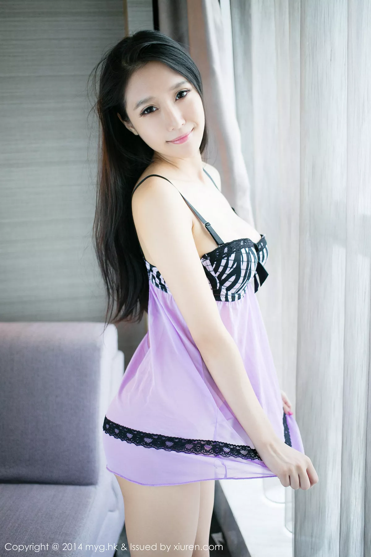 秀人集.com_[MyGirl美媛馆]Vol.061_嫩模于大小姐AYU红色小睡衣秀豪乳性感白嫩翘臀写真54P