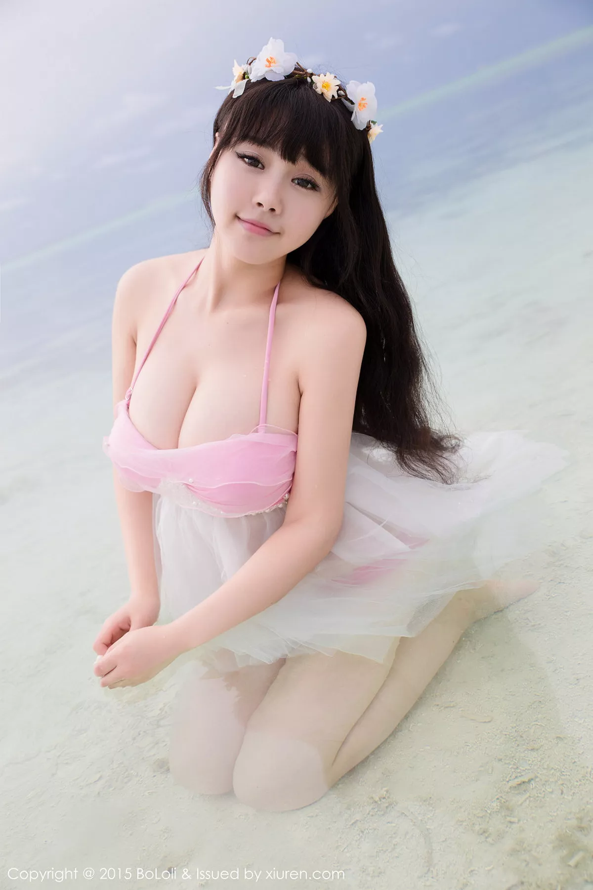 秀人集.com_[BoLoli波萝社]Vol.057_嫩模Barbie可儿泳池里性感比基尼半脱秀豪乳诱惑写真49P