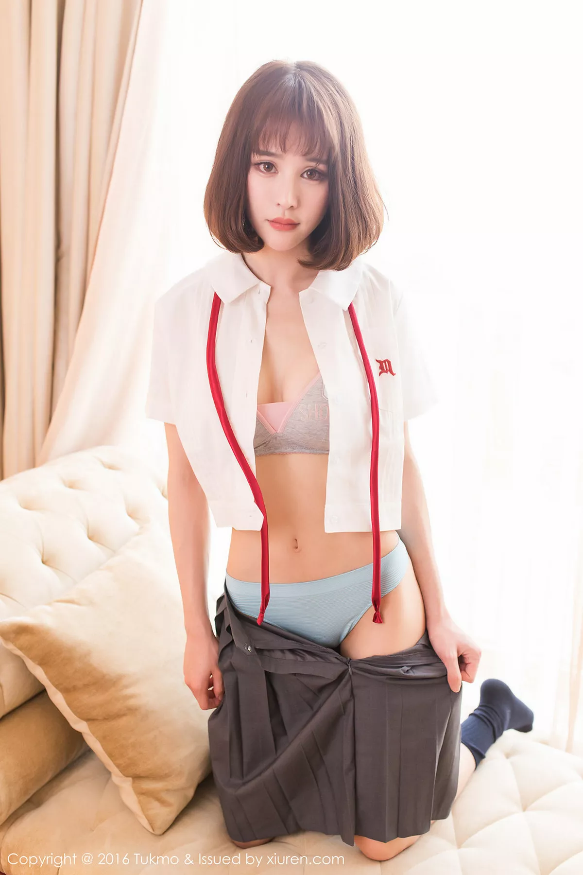 秀人集.com_[Tukmo兔几盟]Vol.093_嫩模Cheryl青树学生制服现性感内衣秀完美身材诱惑写真40P