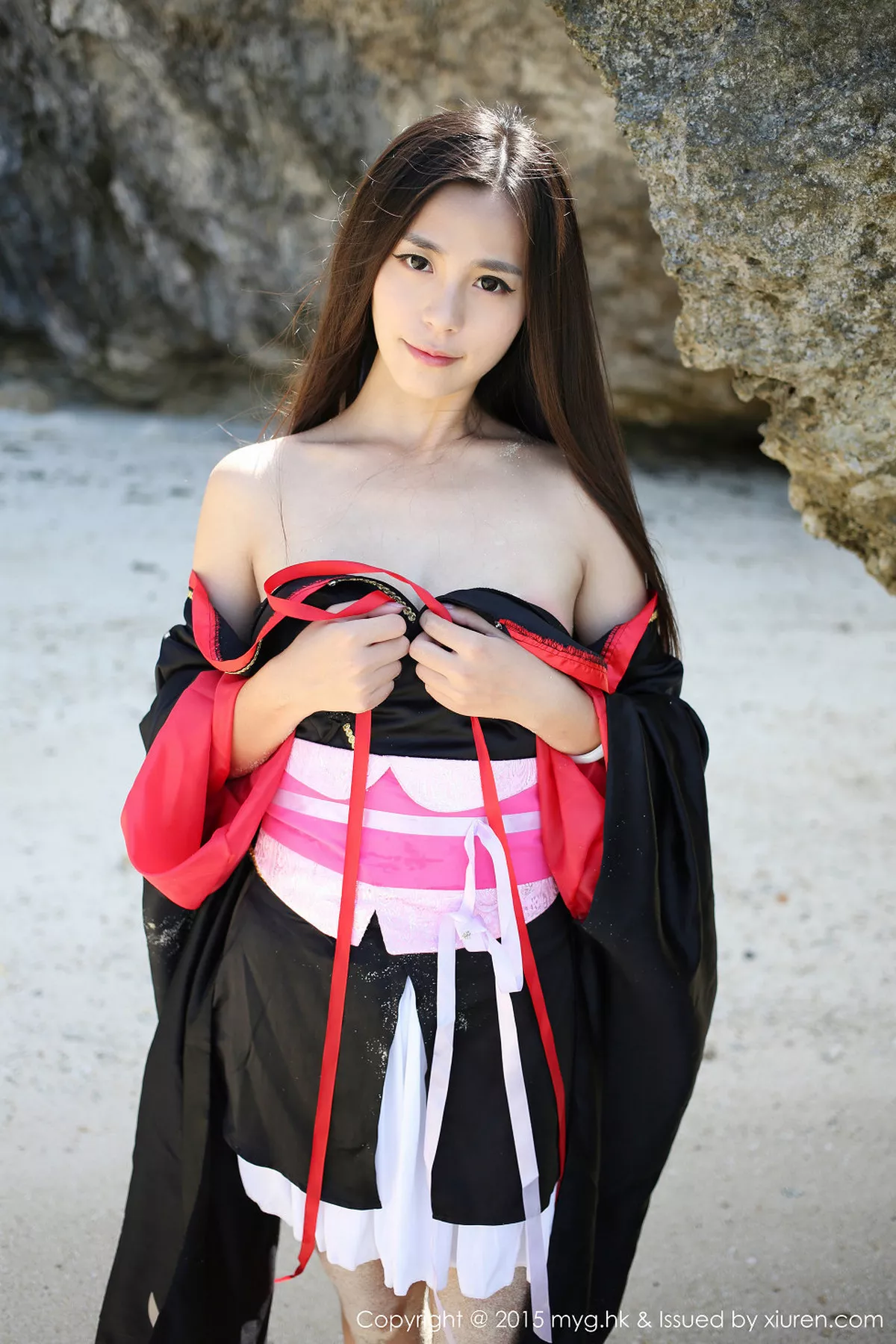 秀人集.com_[MyGirl美媛馆]Vol.136_嫩模Moa小姐菲律宾长滩旅拍日本和服秀完美曲线写真61P