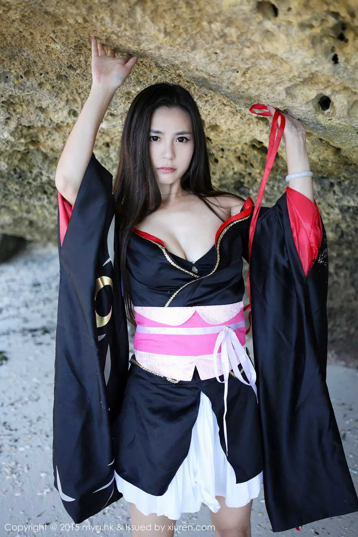 秀人集.com_[MyGirl美媛馆]Vol.136_嫩模Moa小姐菲律宾长滩旅拍日本和服秀完美曲线写真61P