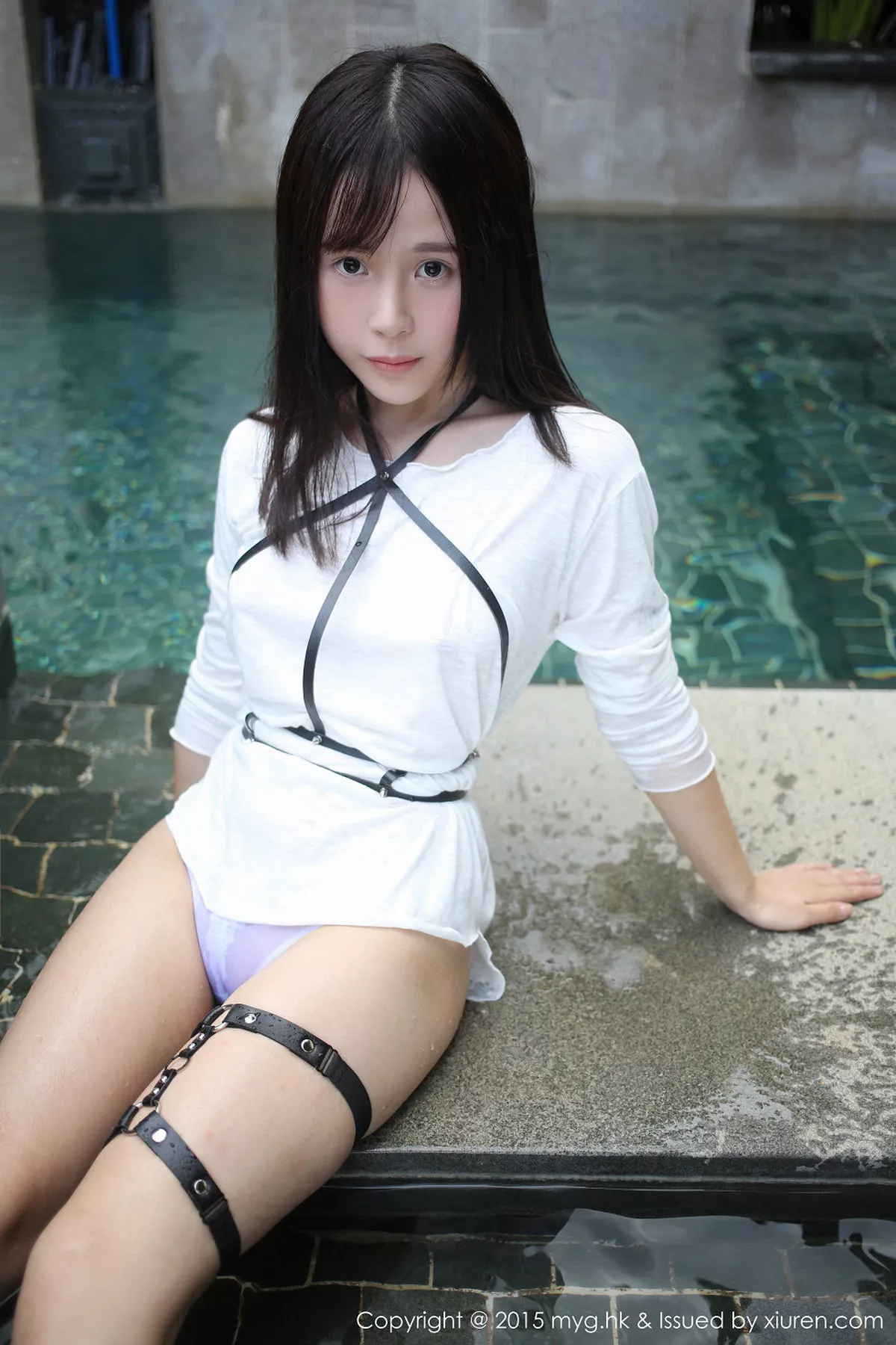 秀人集.com_[MyGirl美媛馆]Vol.170_Evelyn艾莉三亚旅拍白色连身裙真空湿身美乳凸点诱惑53P