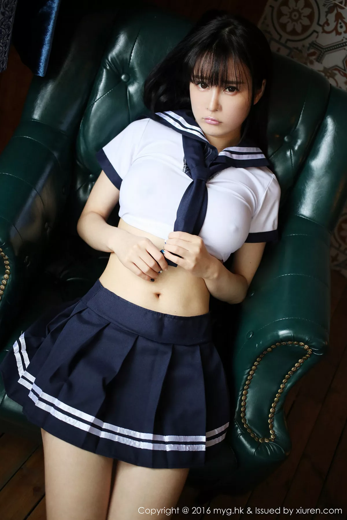 秀人集.com_[MyGirl美媛馆]Vol.212_嫩模蔡文钰Angle脱学生制服蕾丝内裤火辣美乳诱惑写真50P