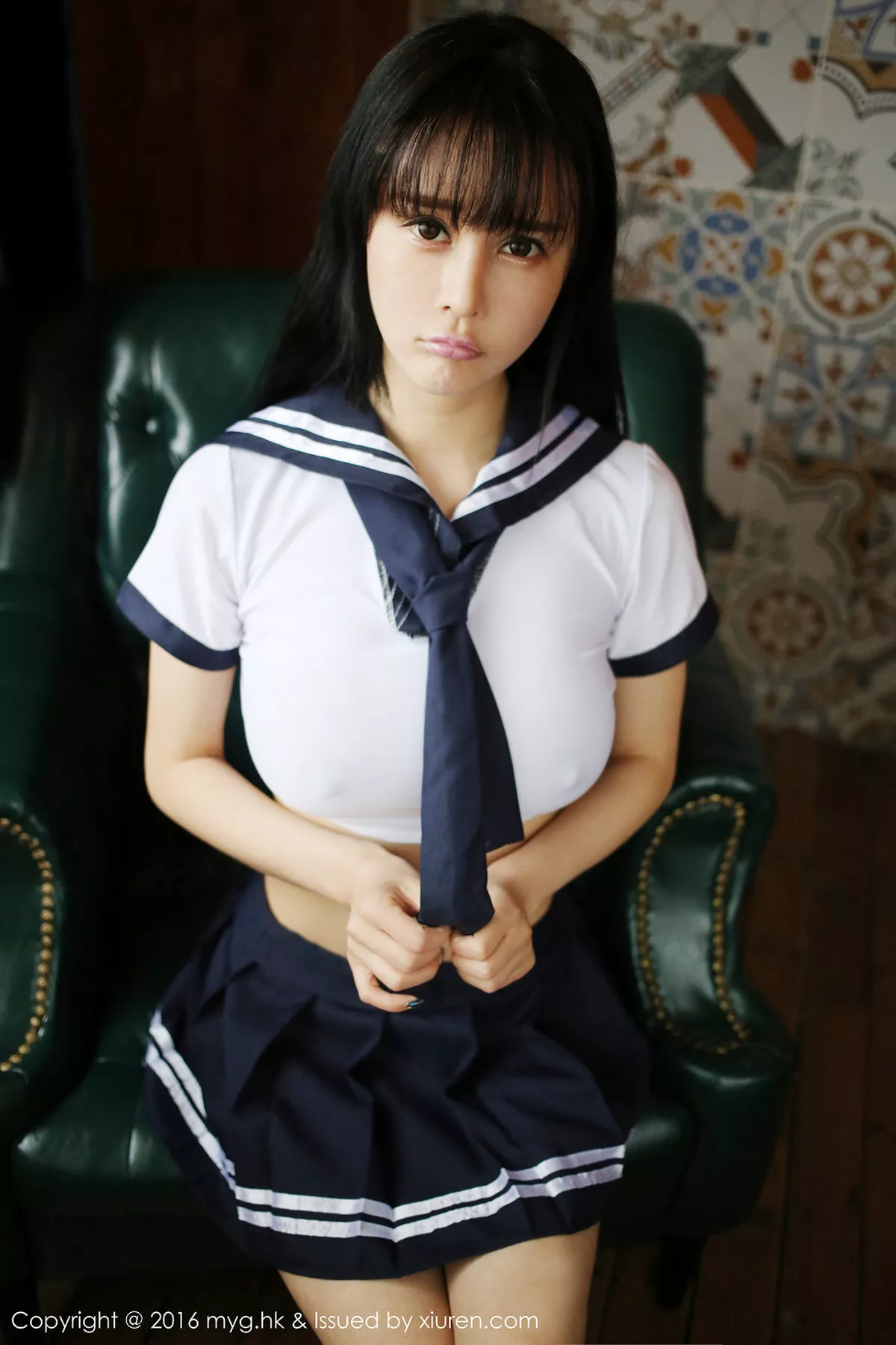 秀人集.com_[MyGirl美媛馆]Vol.212_嫩模蔡文钰Angle脱学生制服蕾丝内裤火辣美乳诱惑写真50P