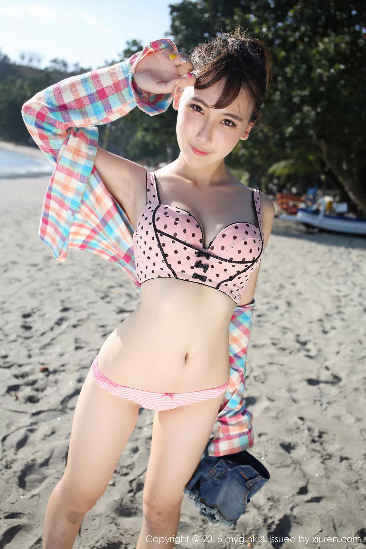秀人集.com_[MyGirl美媛馆]Vol.158_嫩模熊吖BOBO龙目岛第四套红色圆点比基尼完美诱惑62P