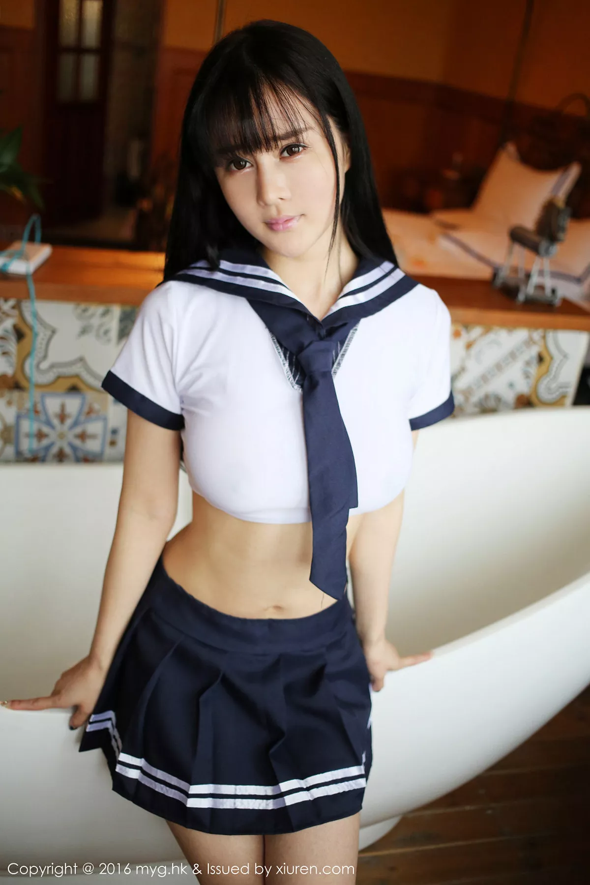 秀人集.com_[MyGirl美媛馆]Vol.212_嫩模蔡文钰Angle脱学生制服蕾丝内裤火辣美乳诱惑写真50P