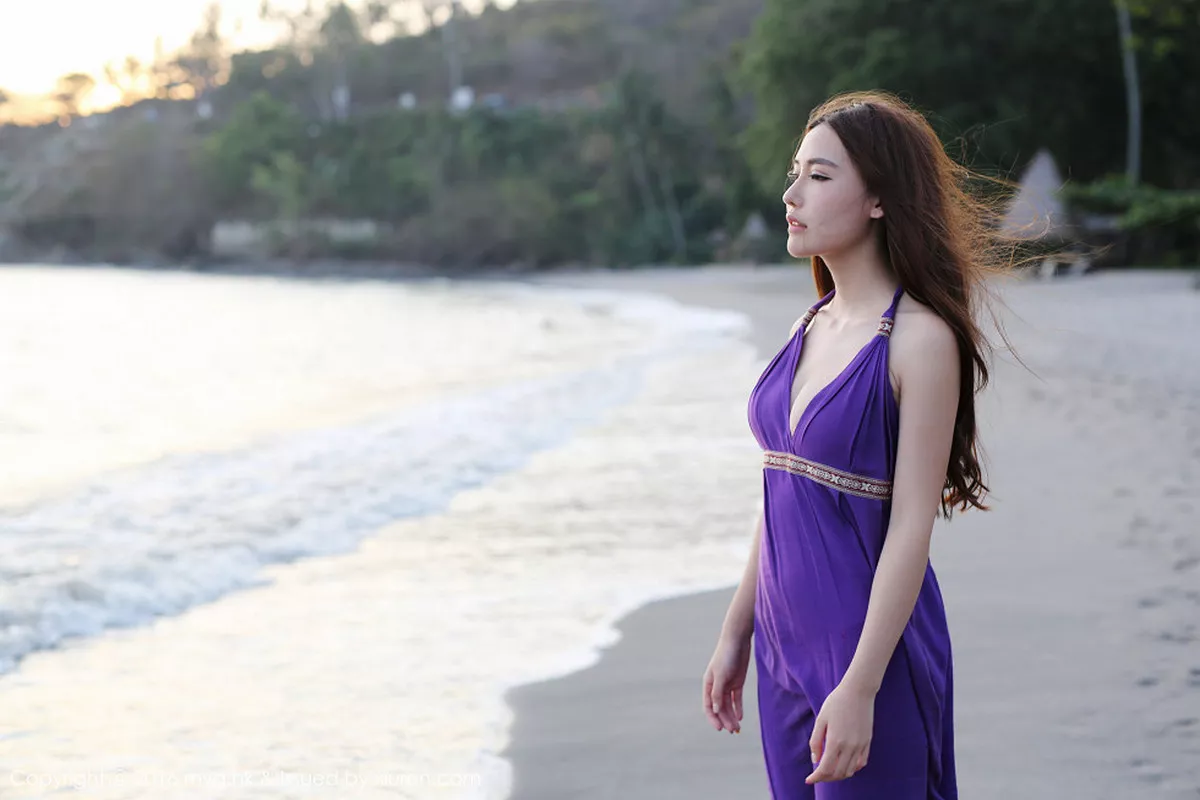 秀人集.com_[MyGirl美媛馆]Vol.191_嫩模熊吖BOBO龙目岛旅拍沙滩边白纱裙下性感美臀写真67P