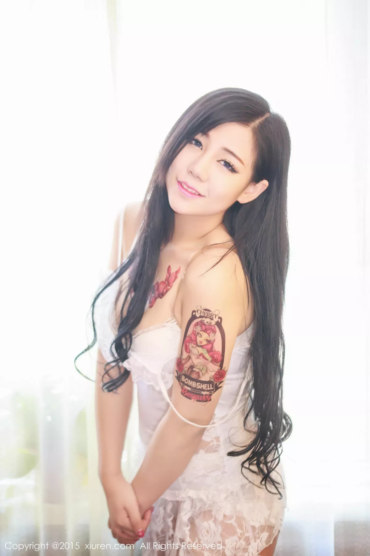 秀人集.com_[XiuRen秀人网]No.356_嫩模美女旭旭居家性感内衣秀丰满身材双乳纹身诱惑写真70P
