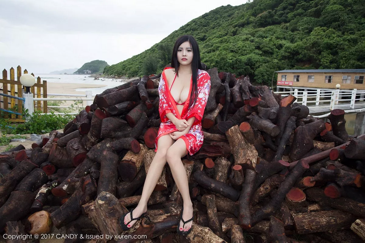 秀人集.com_[Candy糖果画报]Vol.013_混血嫩模林美惠子Mieko白色高叉连体比基尼丰满美胸诱惑写真56P