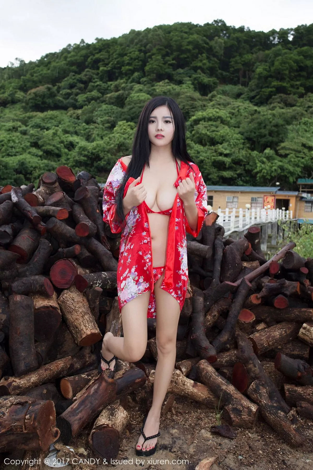 秀人集.com_[Candy糖果画报]Vol.013_混血嫩模林美惠子Mieko白色高叉连体比基尼丰满美胸诱惑写真56P