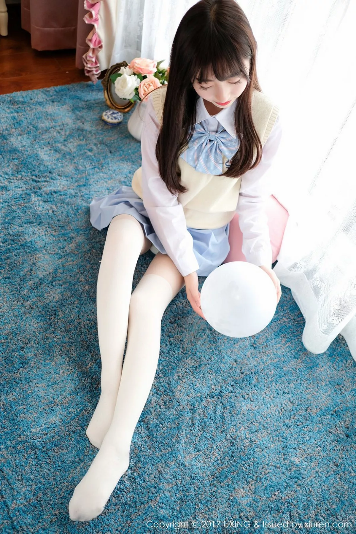 秀人集.com_[UXING优星馆]Vol.041_萝莉妹子丸子mayuki清纯学生装秀完美身材清爽迷人写真43P