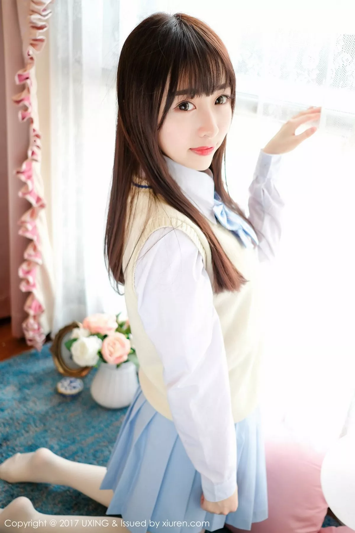 秀人集.com_[UXING优星馆]Vol.041_萝莉妹子丸子mayuki清纯学生装秀完美身材清爽迷人写真43P