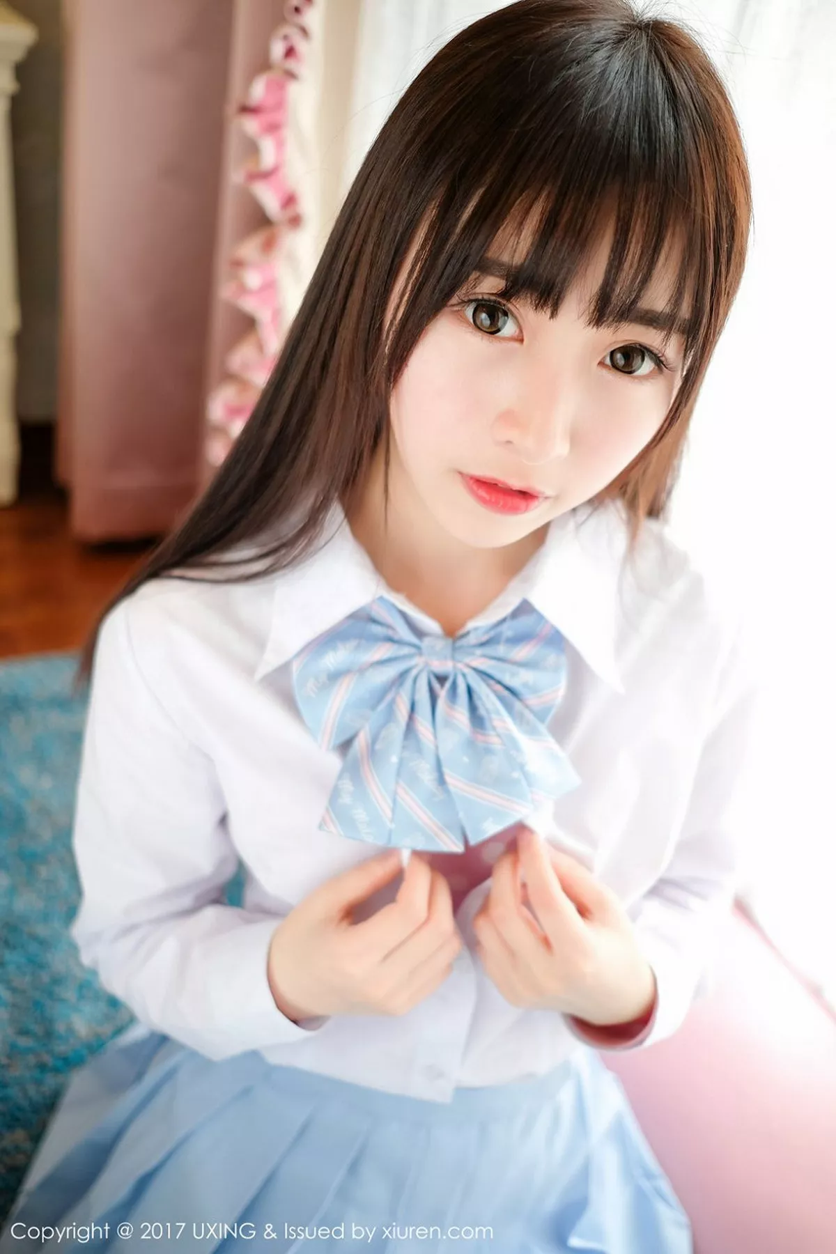 秀人集.com_[UXING优星馆]Vol.041_萝莉妹子丸子mayuki清纯学生装秀完美身材清爽迷人写真43P