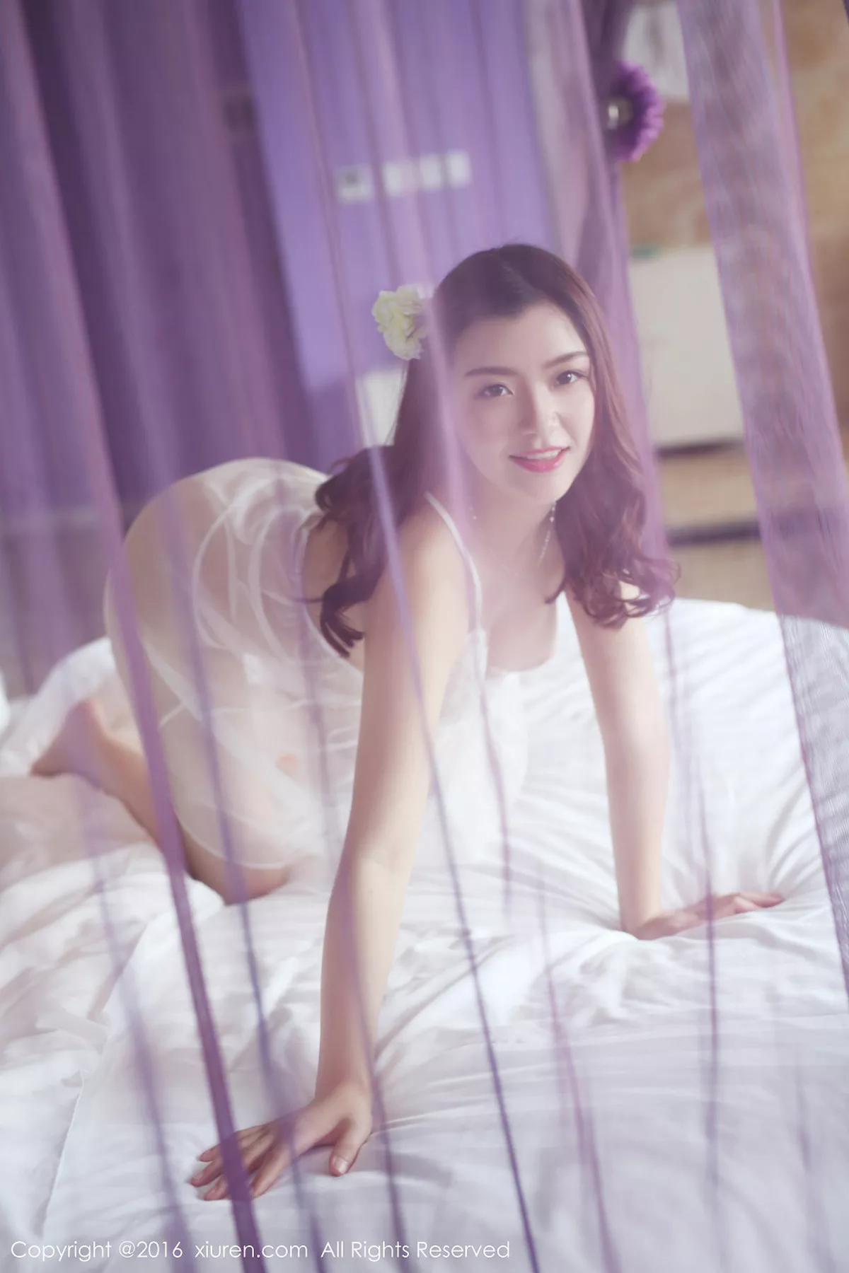 秀人集.com_[XiuRen秀人网]No.503_嫩模夏晓Maggy白色蕾丝透纱秀豪乳美臀极致诱惑写真50P