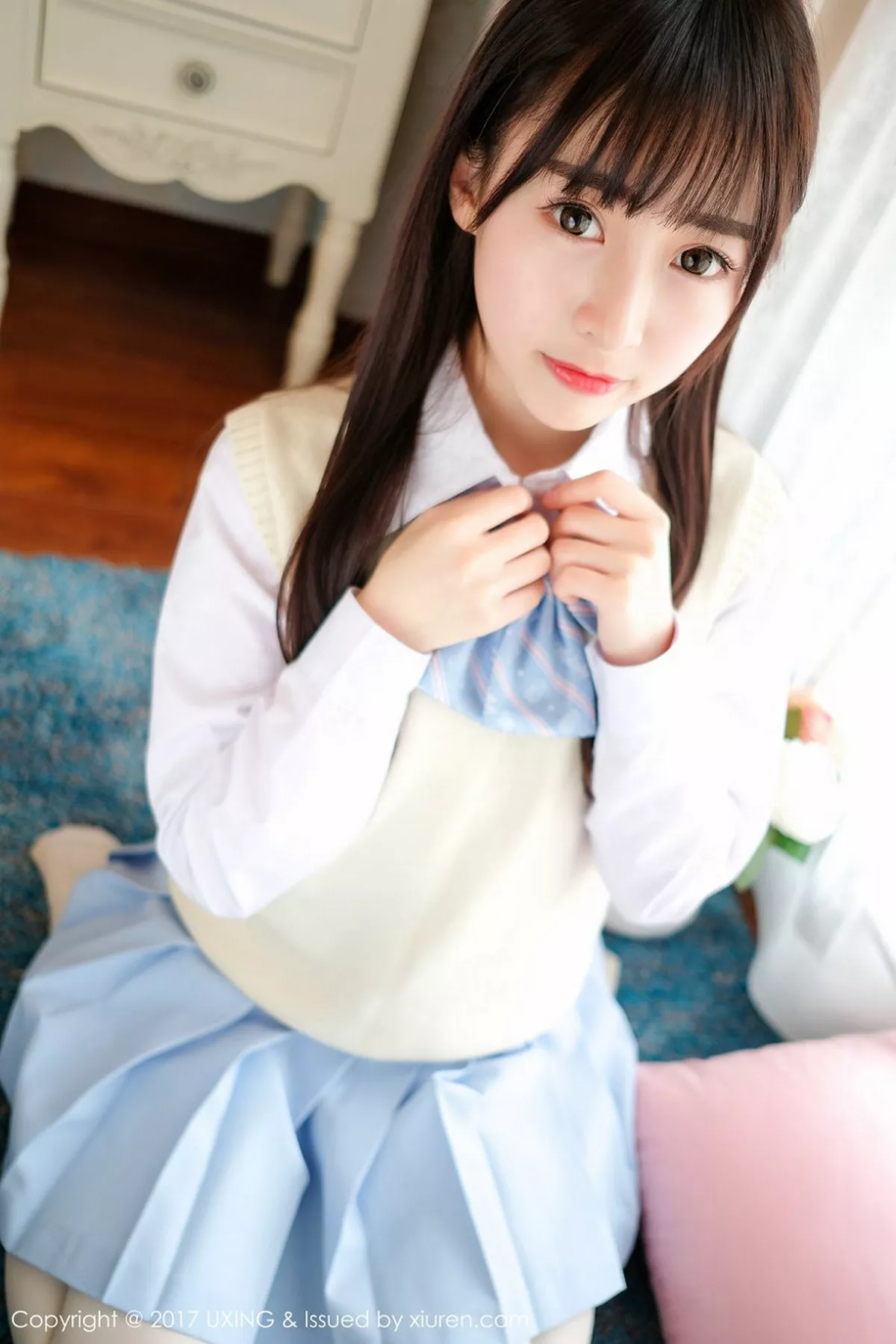 秀人集.com_[UXING优星馆]Vol.041_萝莉妹子丸子mayuki清纯学生装秀完美身材清爽迷人写真43P