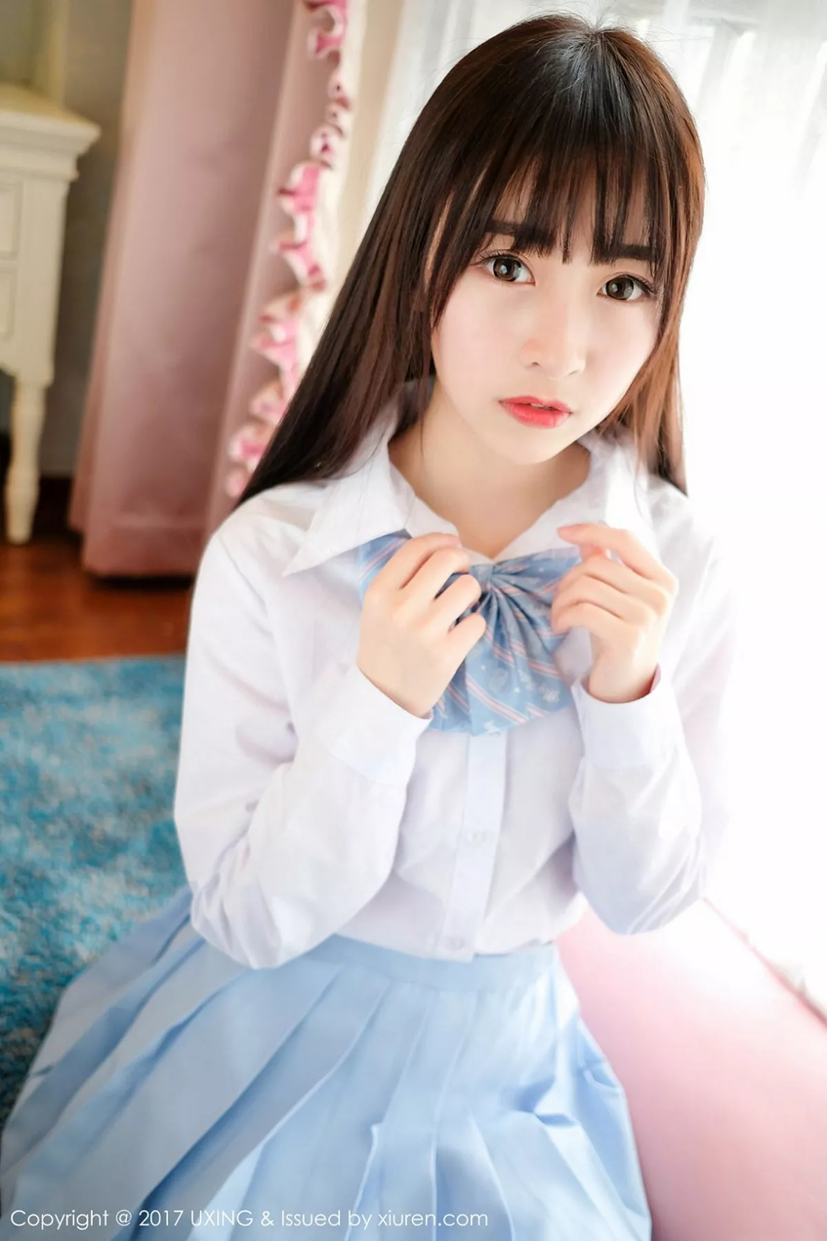 秀人集.com_[UXING优星馆]Vol.041_萝莉妹子丸子mayuki清纯学生装秀完美身材清爽迷人写真43P