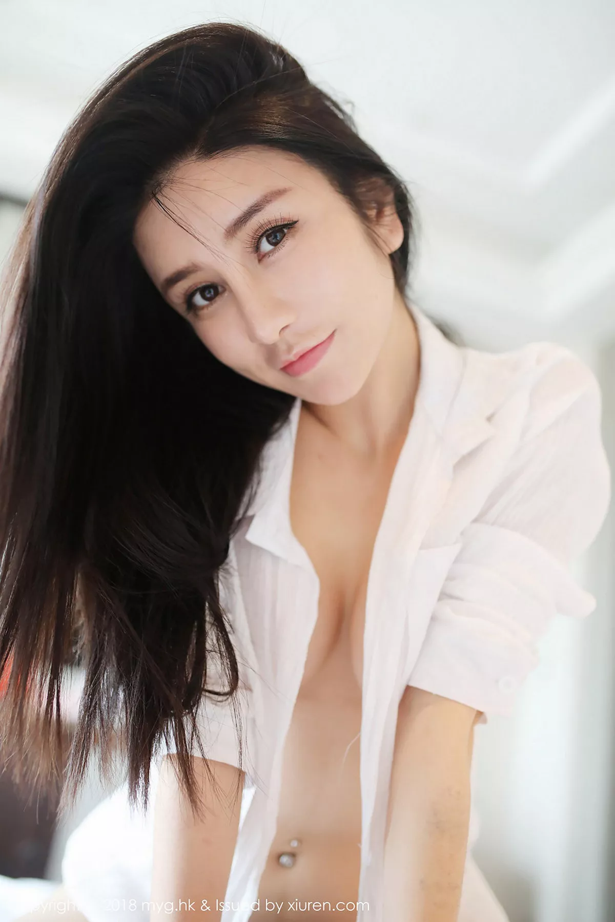 秀人集.com_[MyGirl美媛馆]Vol.319_女神李李七七喜喜真空白衬衣配白色蕾丝丁字裤喷血诱惑写真59P