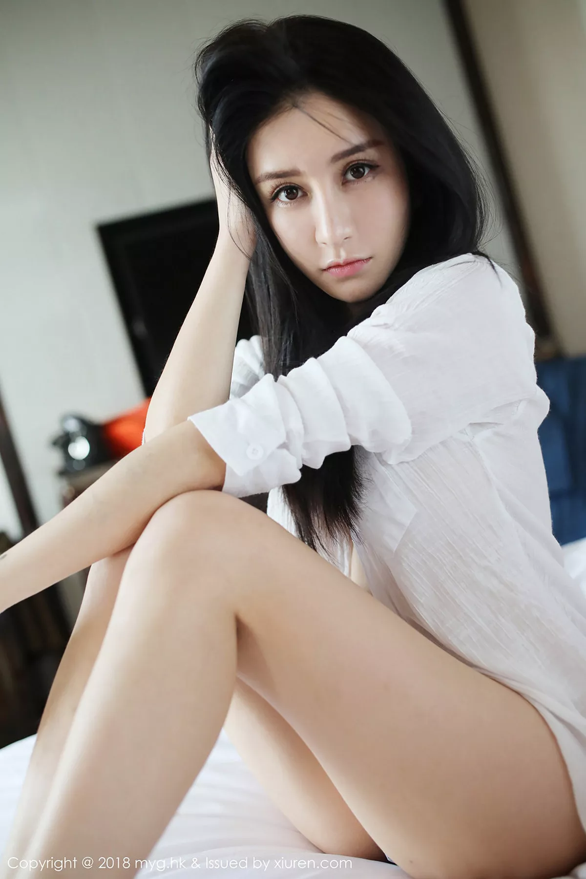 秀人集.com_[MyGirl美媛馆]Vol.319_女神李李七七喜喜真空白衬衣配白色蕾丝丁字裤喷血诱惑写真59P