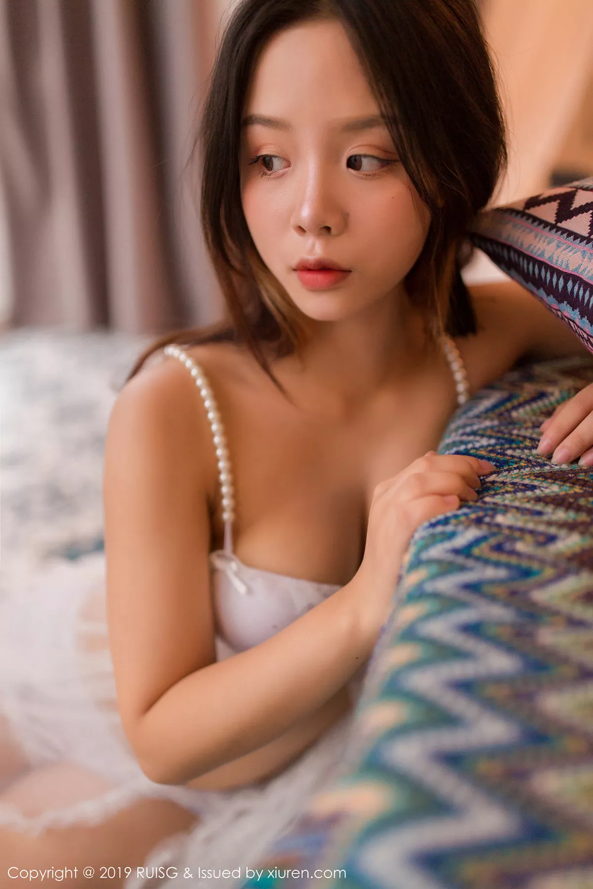 秀人集.com_[RUISG瑞丝馆]Vol.081_嫩模木木夕Mmx私房性感白色薄纱内衣秀完美身材诱惑写真46P