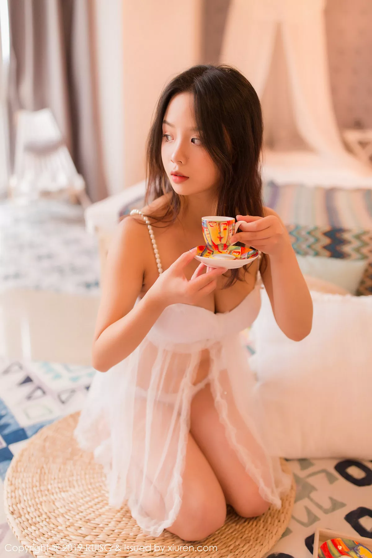 秀人集.com_[RUISG瑞丝馆]Vol.081_嫩模木木夕Mmx私房性感白色薄纱内衣秀完美身材诱惑写真46P