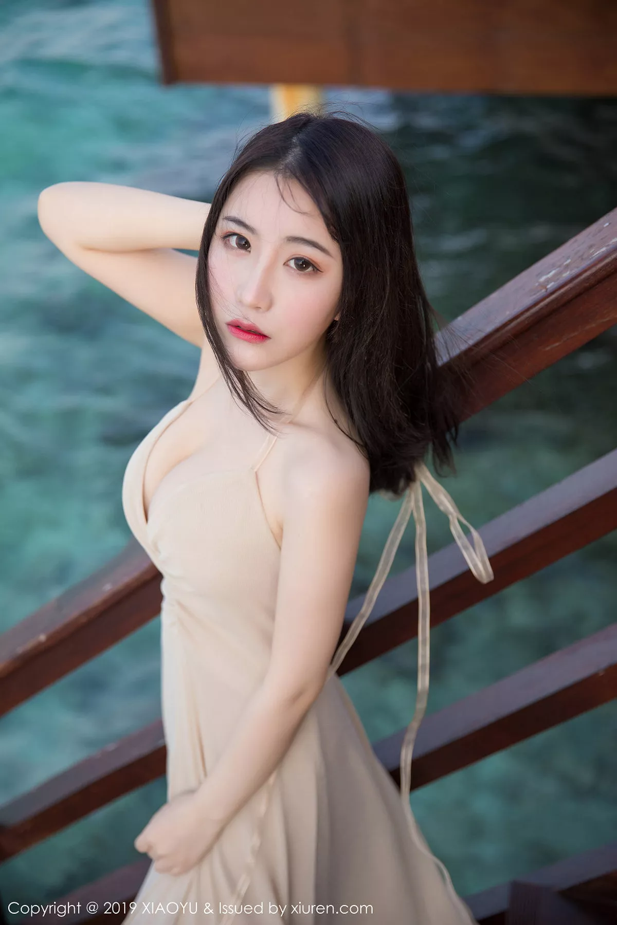 秀人集.com_[XiaoYu画语界]Vol.147_嫩模绯月樱-Cherry马尔代夫旅拍私房蕾丝内衣湿身诱惑写真65P