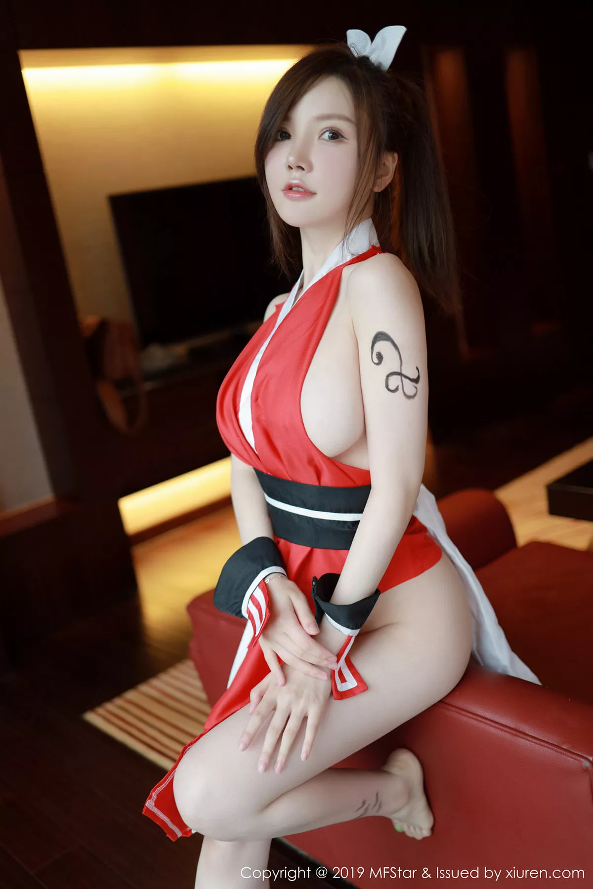 秀人集.com_[MFStar模范学院]Vol.216_嫩模糯美子Mini私房COS经典不知火舞系列火辣诱惑写真52P