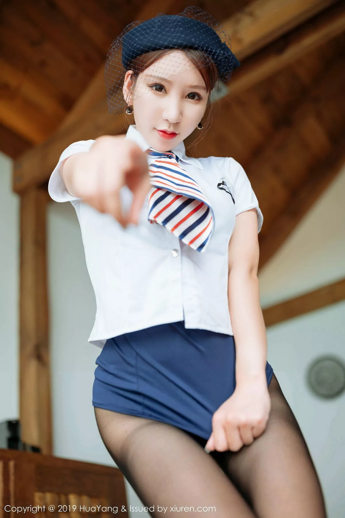 秀人集.com_[HuaYang花漾]Vol.186_女神周于希Sandy角色扮演空姐制服超薄无内黑丝完美诱惑写真61P