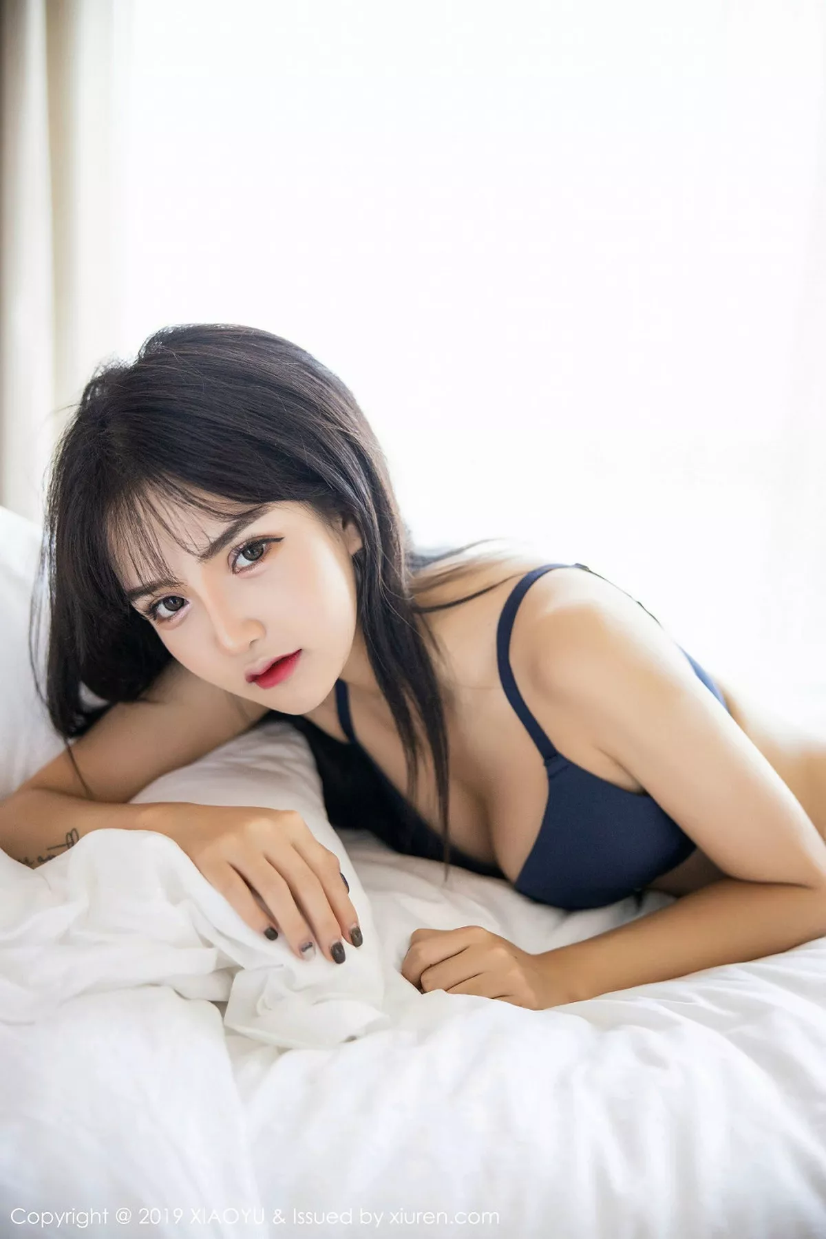 秀人集.com_[XiaoYu画语界]Vol.200_嫩模Miko酱吖私房黑色蕾丝内衣+古典旗袍肉丝完美诱惑写真108P