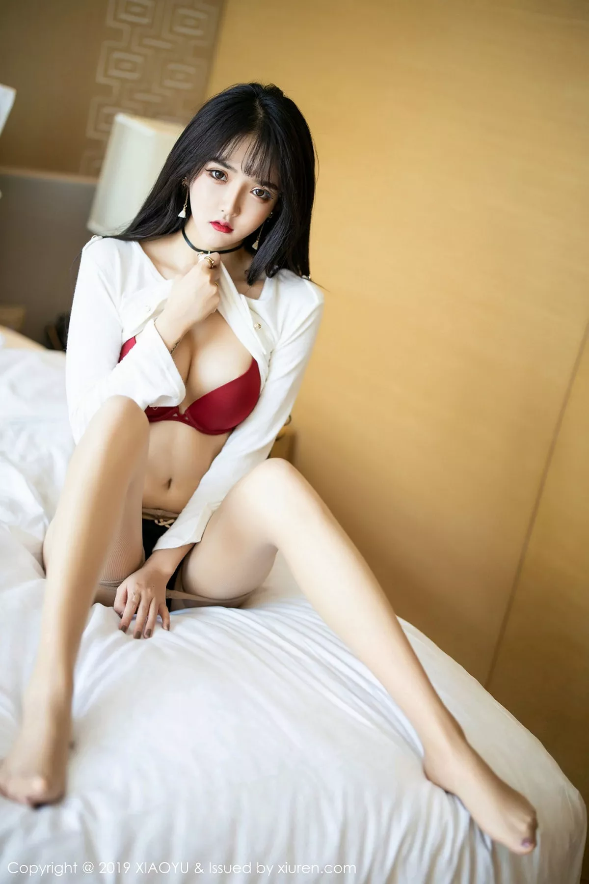 秀人集.com_[XiaoYu画语界]Vol.212_嫩模Miko酱吖私房脱紧身牛仔裤露超薄肉丝撩人诱惑写真108P