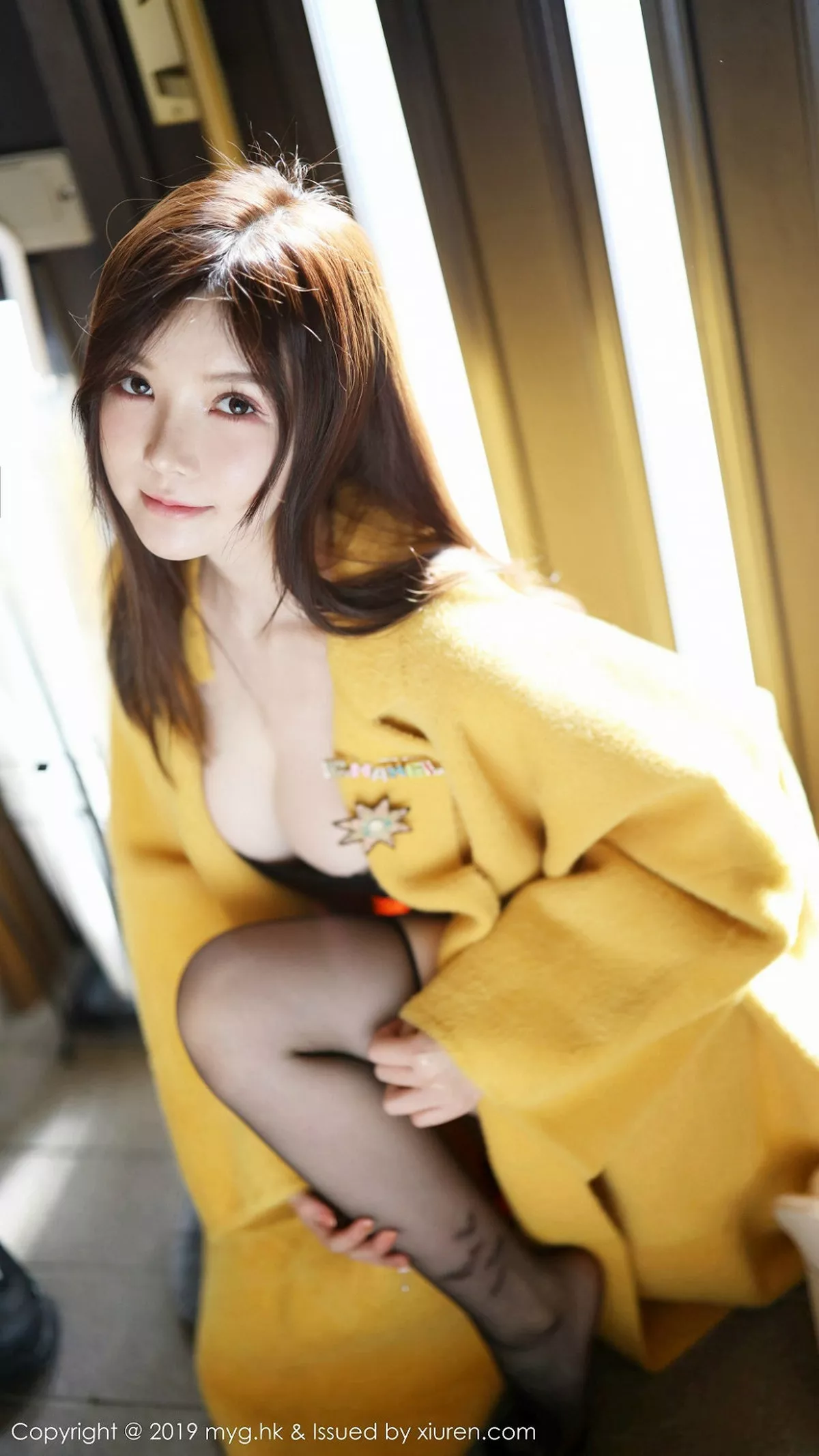 秀人集.com_[MyGirl美媛馆]Vol.418_嫩模糯美子北海道旅拍私房黑色蕾丝内衣秀傲人豪乳诱惑写真80P