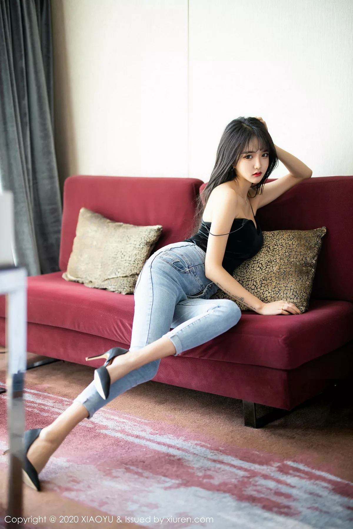 秀人集.com_[XiaoYu画语界]Vol.235_嫩模Miko酱吖私房床上性感黑色内衣秀火辣身材诱惑写真103P