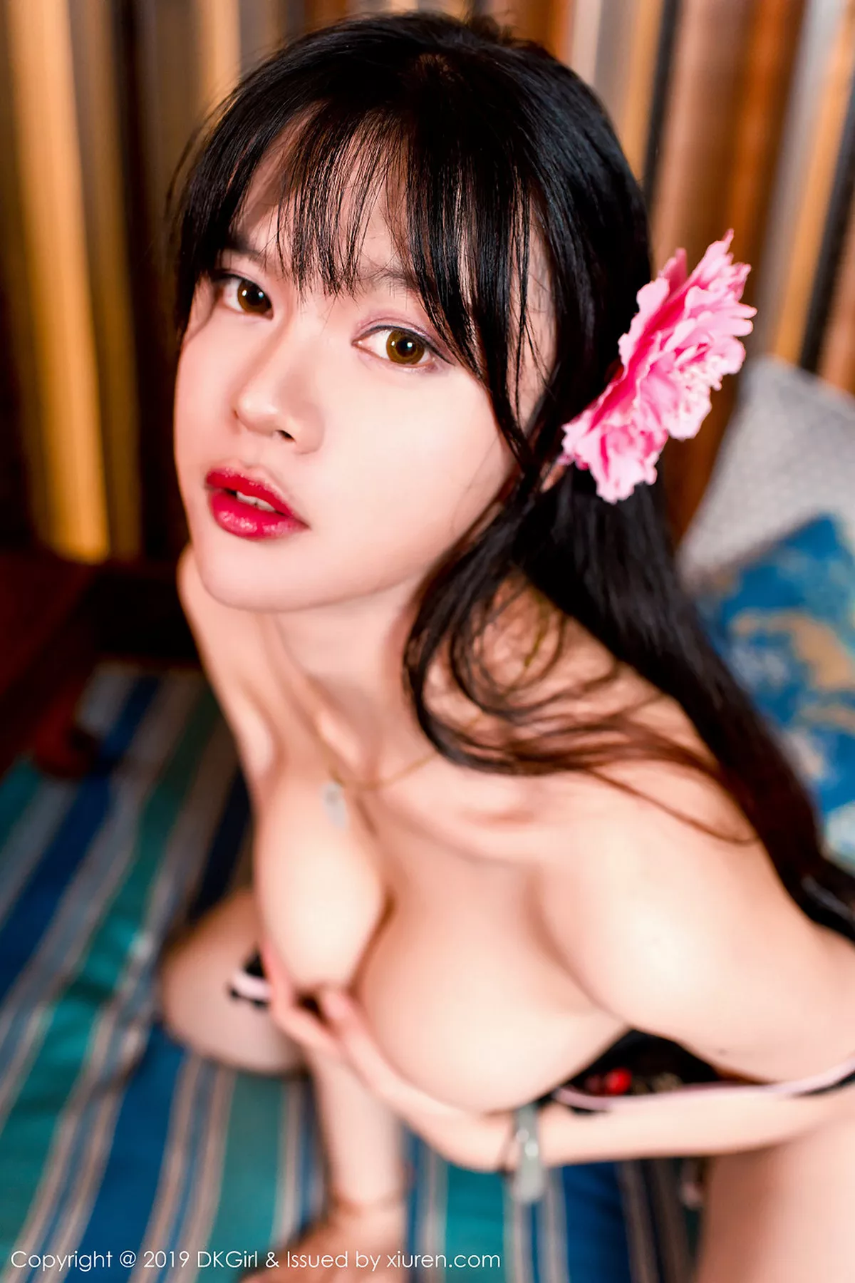 秀人集.com_[DKGirl御女郎]Vol.093_嫩模桃子marry私房真空镂空旗袍+蕾丝内衣完美诱惑写真46P